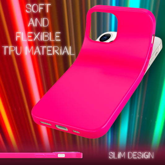 NALIA Colorful Neon Phone Case for iPhone 13 Pro Max, Silicone Case Cover Bumper