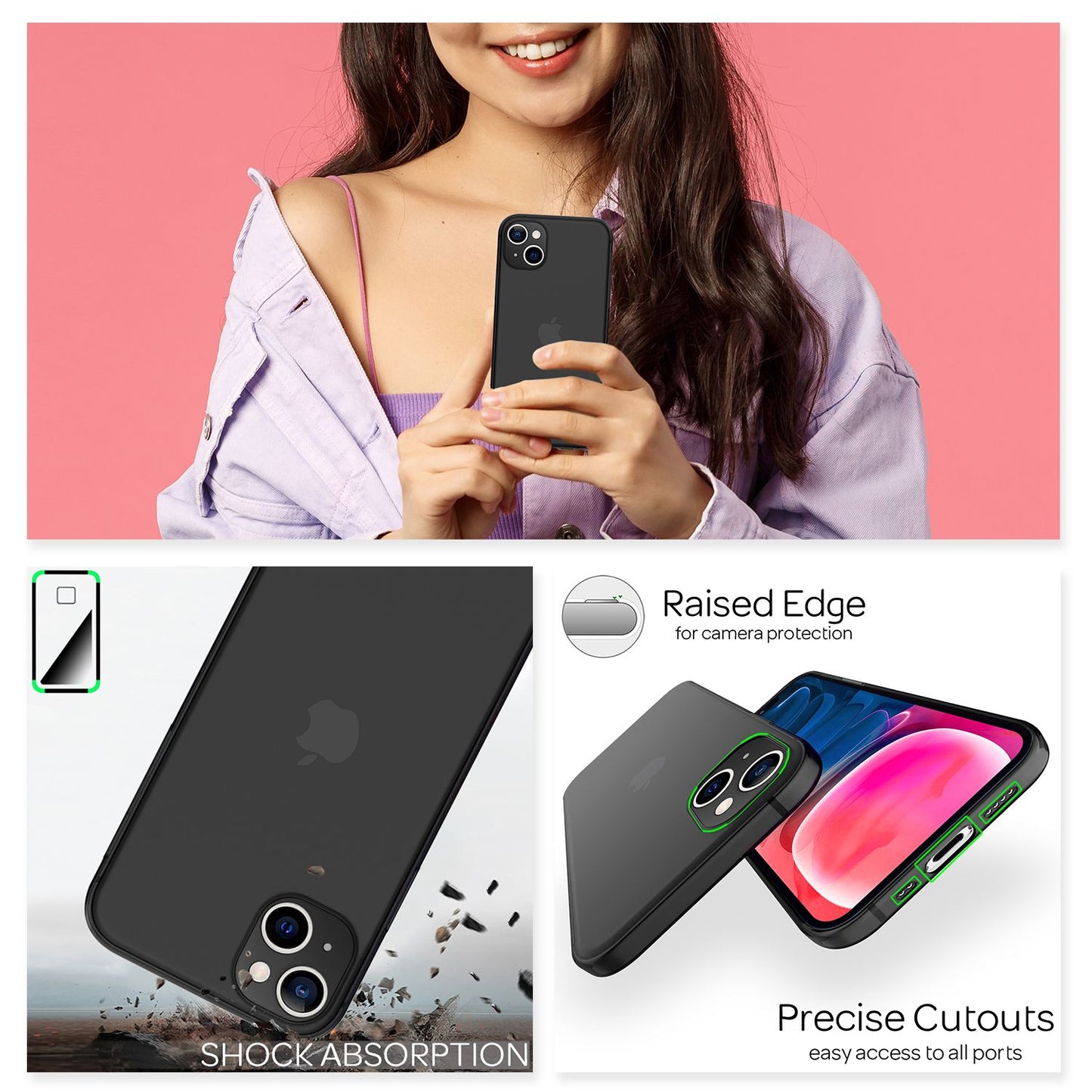 NALIA Extrem Dünnes Hardcase für iPhone 13 Mini, Durchsichtig 0,3mm Schlank