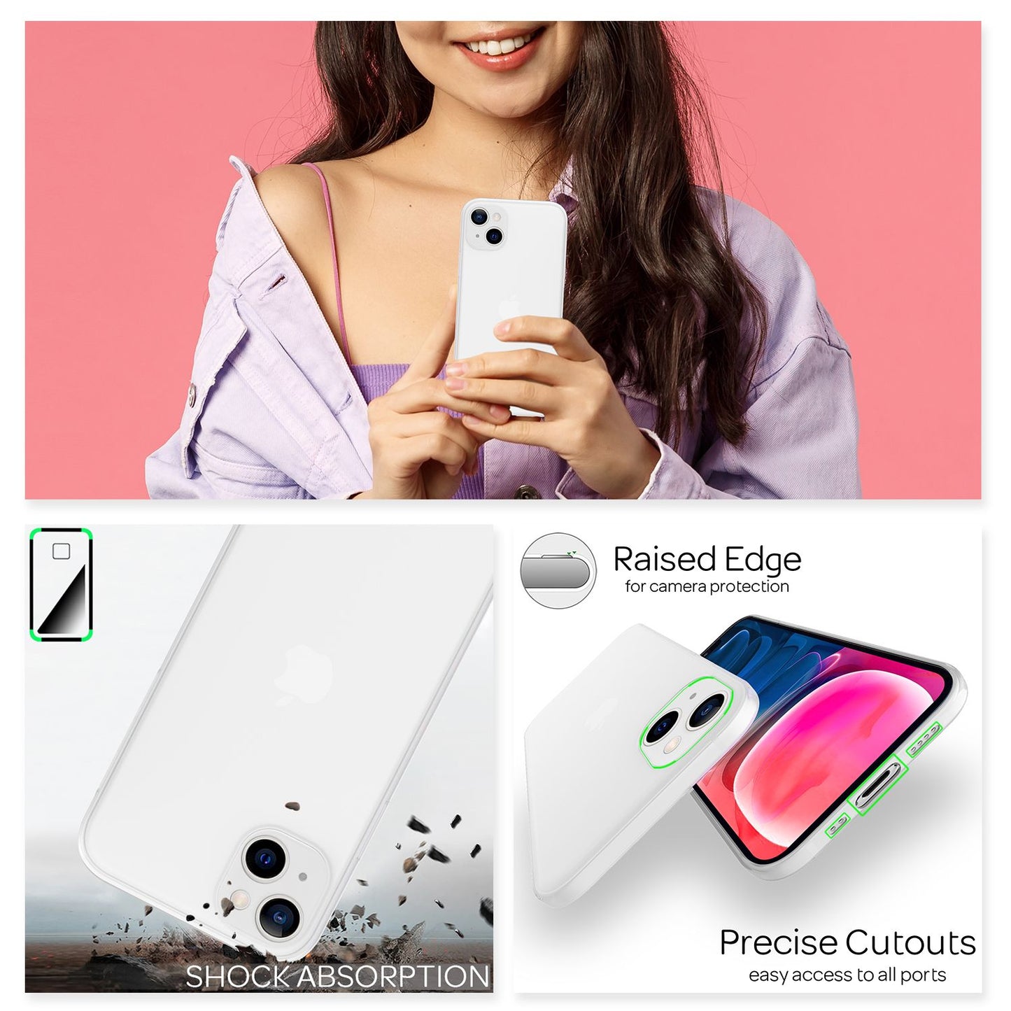 NALIA Extrem Dünnes Hardcase für iPhone 13 Mini, Durchsichtig 0,3mm Schlank