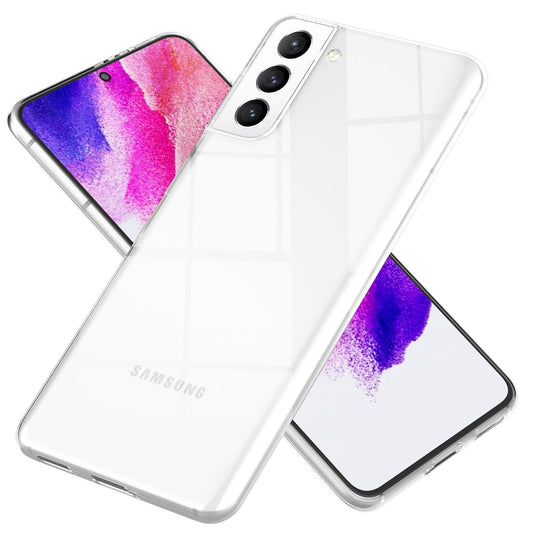 NALIA gegnsætt sílikonhulstur fyrir Samsung Galaxy S21 FE, gegnsætt, gulnunarvarna, sterkt símahulstur