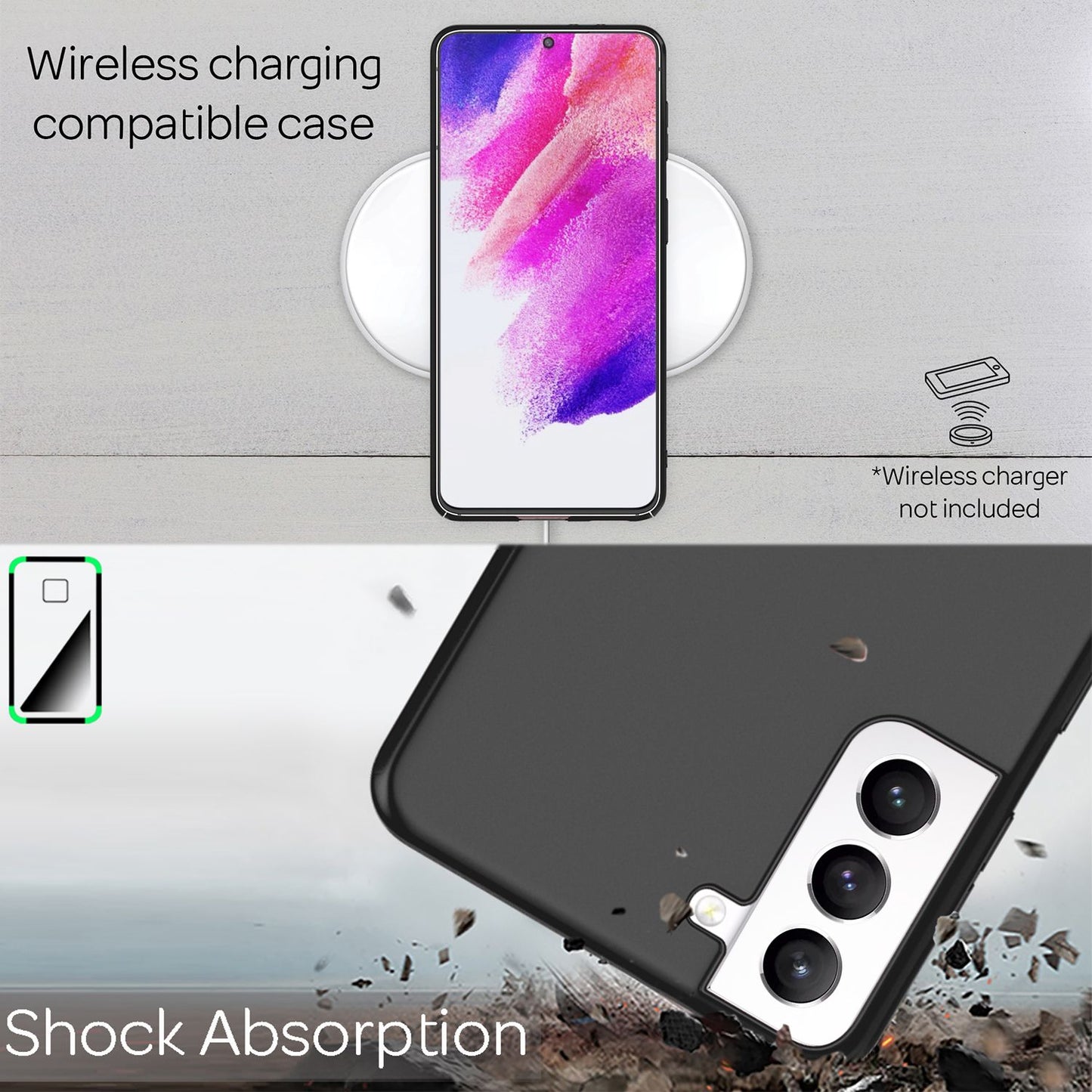 NALIA Ultra-Thin Hard Case for Samsung Galaxy S21 FE, Anti-Fingerprint Matte Non-Slip Extra-Light 0.5mm Slim