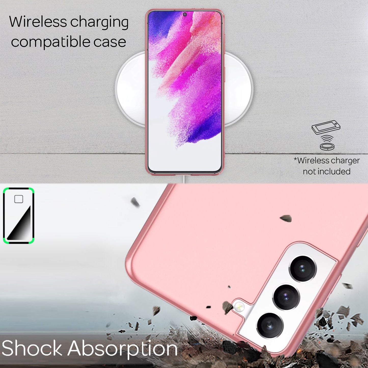 NALIA Ultra-Thin Hard Case for Samsung Galaxy S21 FE, Anti-Fingerprint Matte Non-Slip Extra-Light 0.5mm Slim