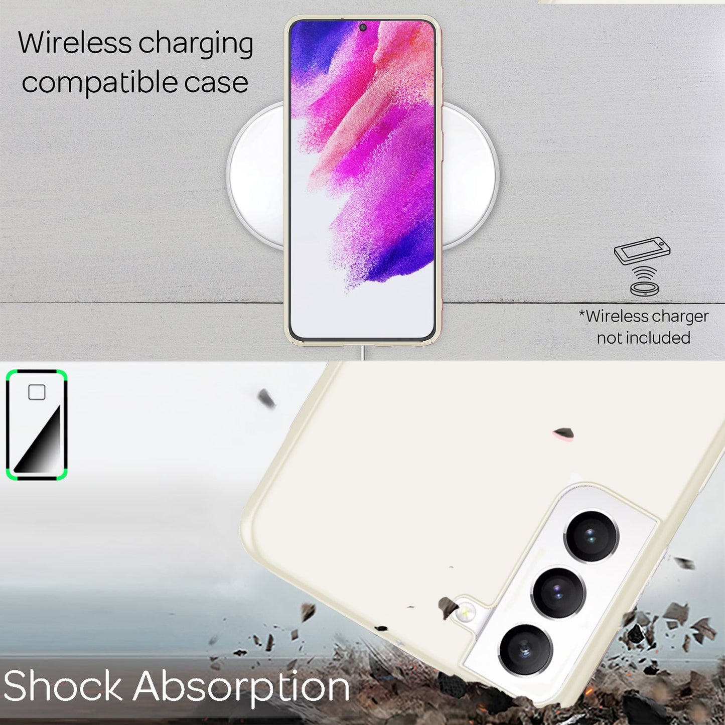 NALIA Ultra-Thin Hard Case for Samsung Galaxy S21 FE, Anti-Fingerprint Matte Non-Slip Extra-Light 0.5mm Slim