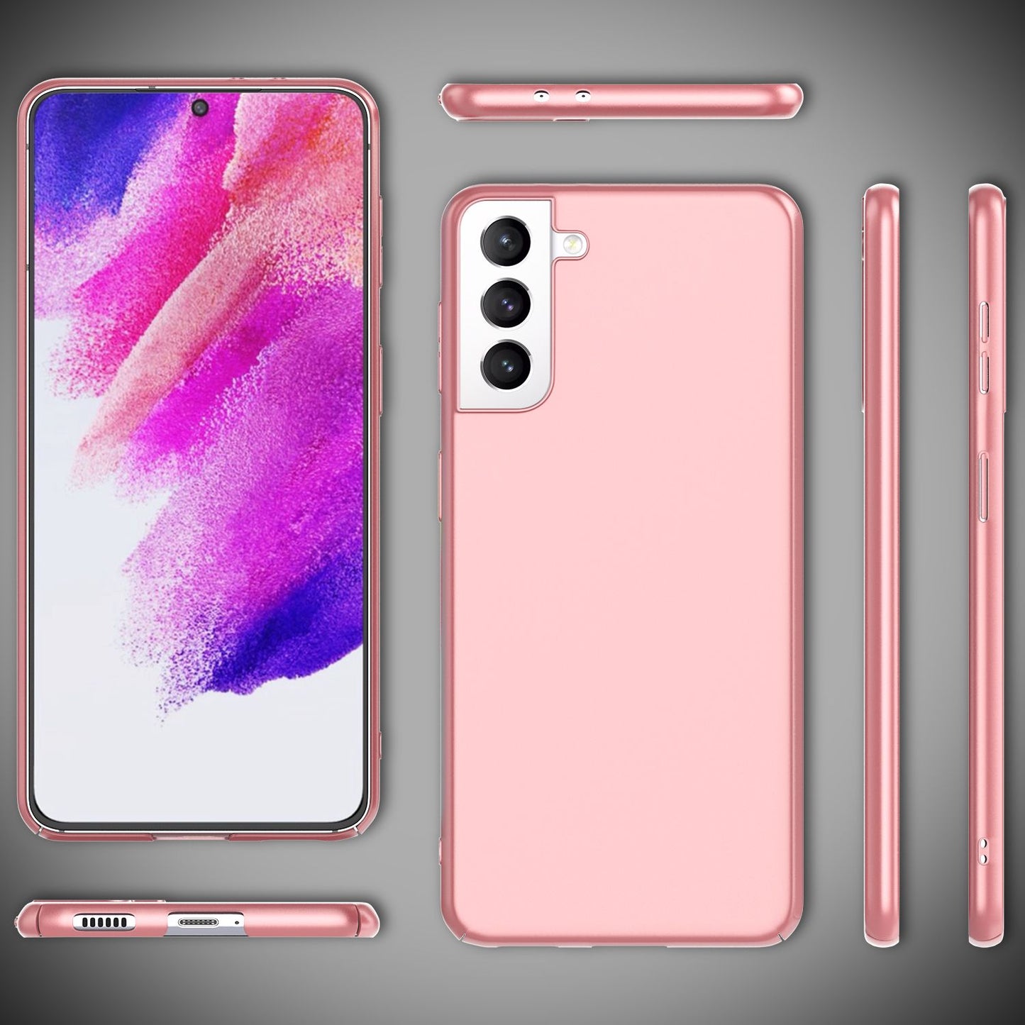 NALIA Ultra-Thin Hard Case for Samsung Galaxy S21 FE, Anti-Fingerprint Matte Non-Slip Extra-Light 0.5mm Slim