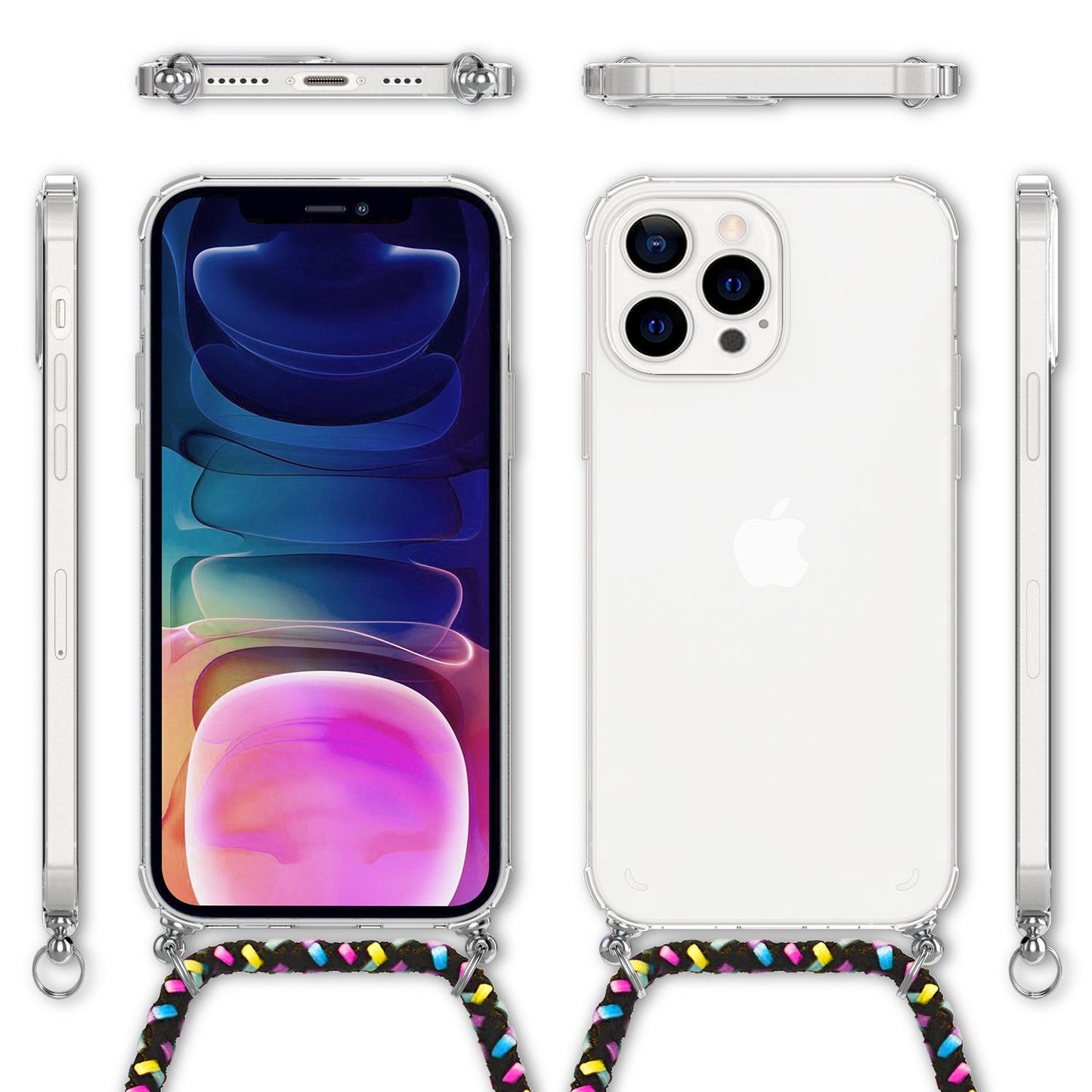 NALIA símahulstur með keðju fyrir iPhone 13 Pro Max