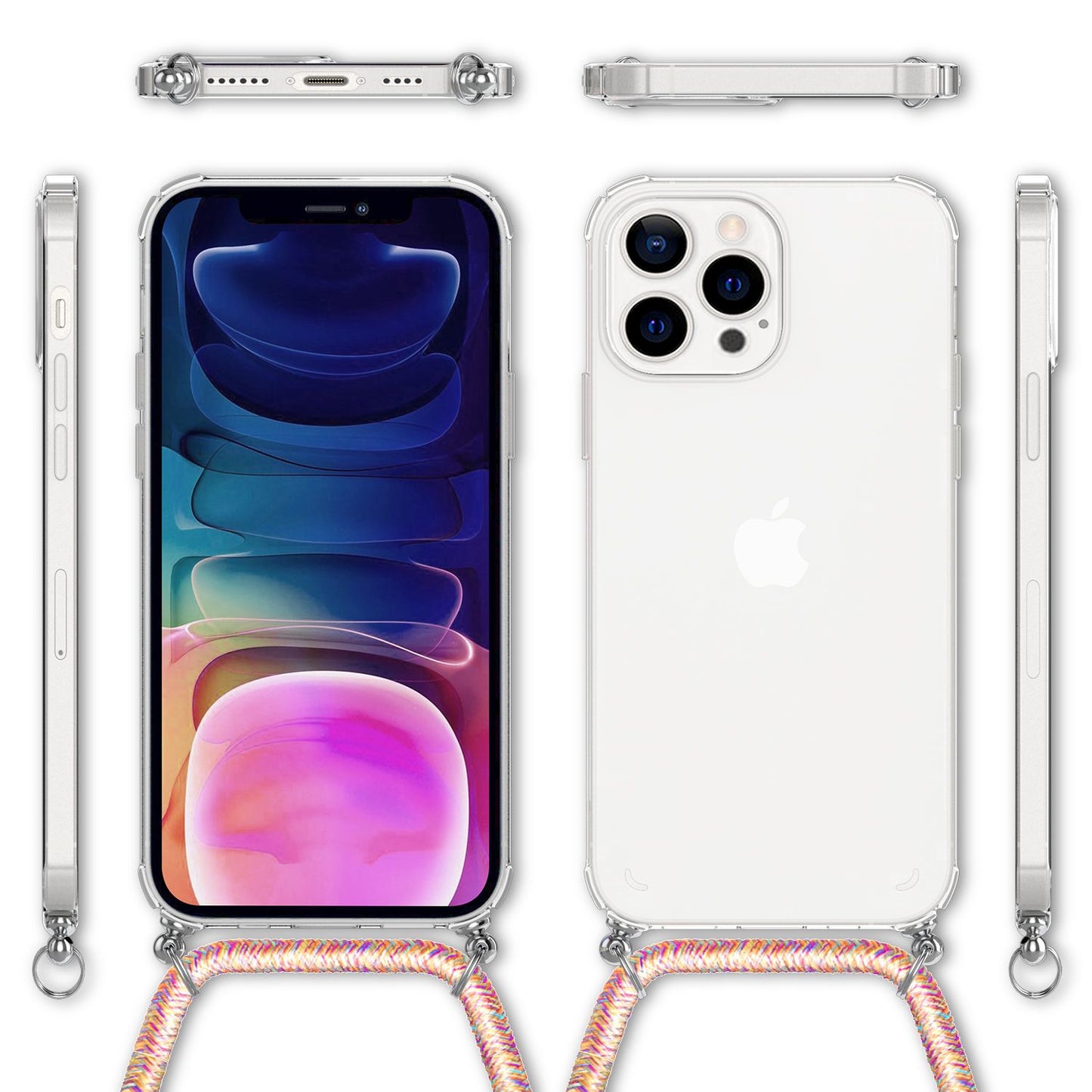 NALIA símahulstur með keðju fyrir iPhone 13 Pro Max