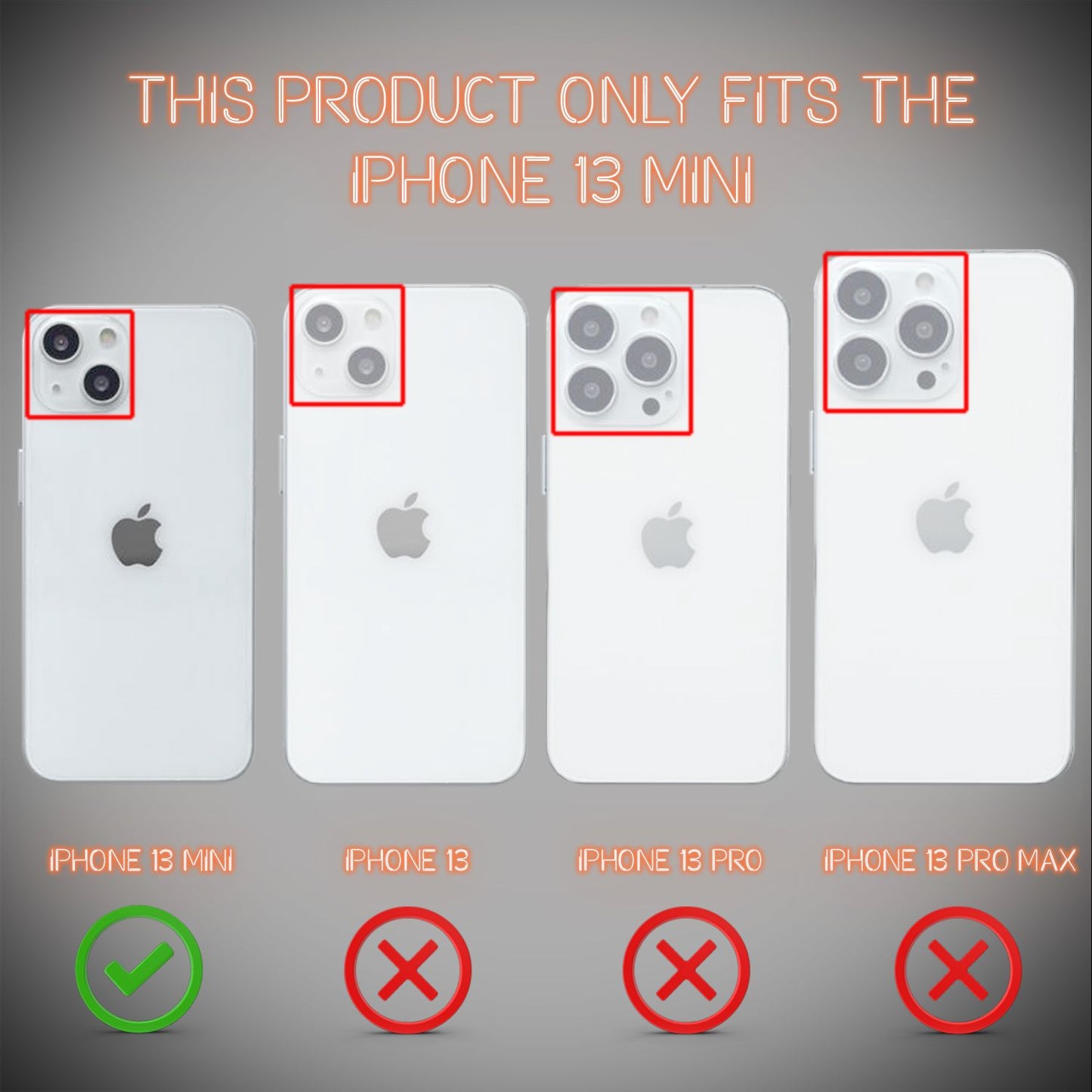 NALIA Klare Neon Handy Hülle für iPhone 13 Mini, Bunt Durchsichtig Cover Case