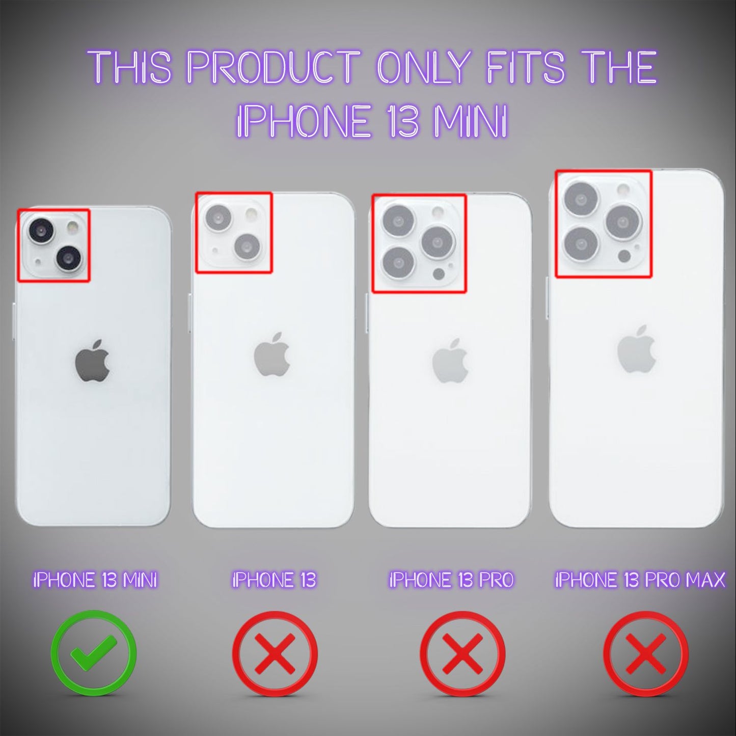 NALIA Klare Neon Handy Hülle für iPhone 13 Mini, Bunt Durchsichtig Cover Case