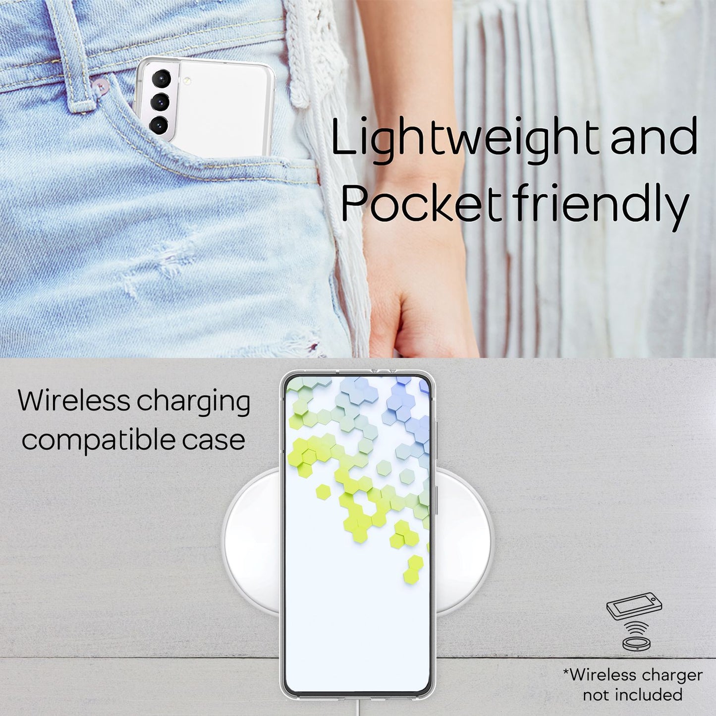 NALIA Clear Silicone Case for Samsung Galaxy S22 Plus, Transparent Anti-Yellowing Clear Case, Phone Case Protective Cover