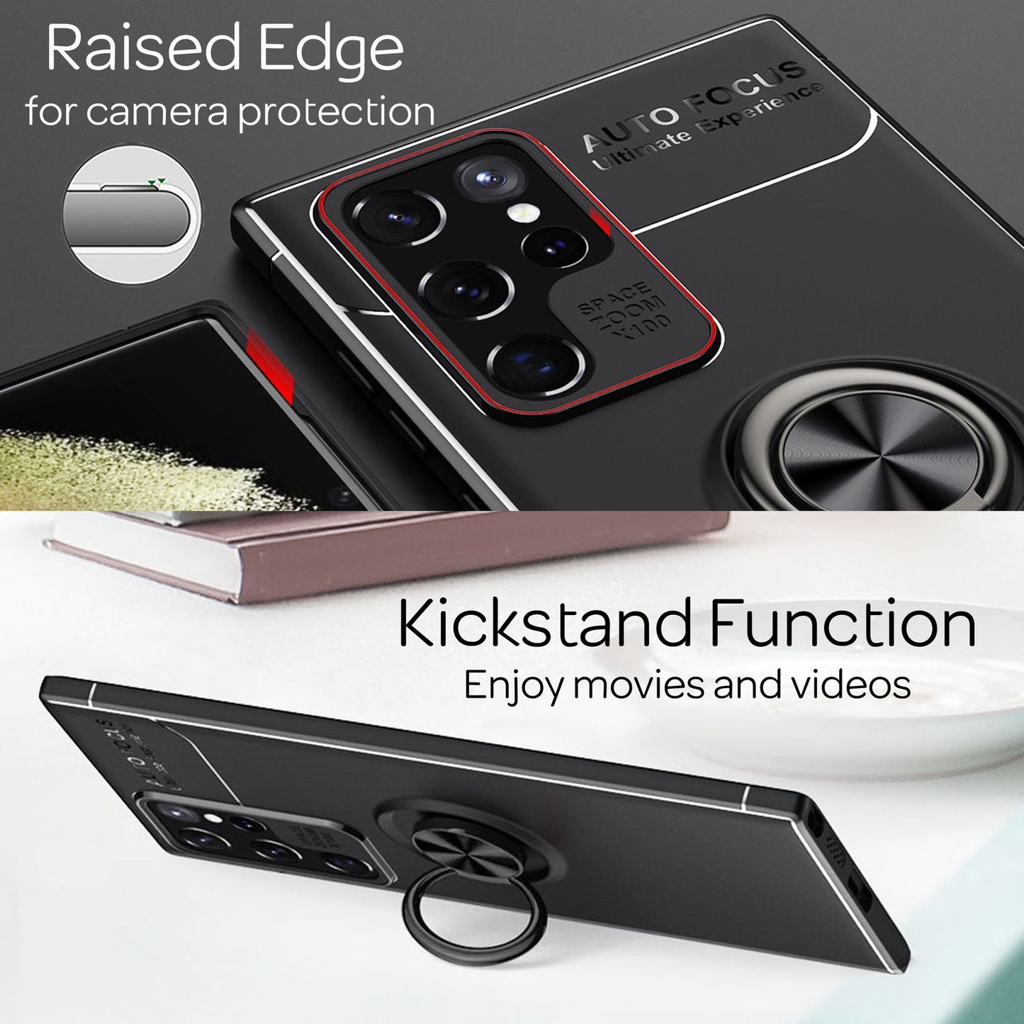 NALIA Ring Case for Samsung Galaxy S22 Ultra