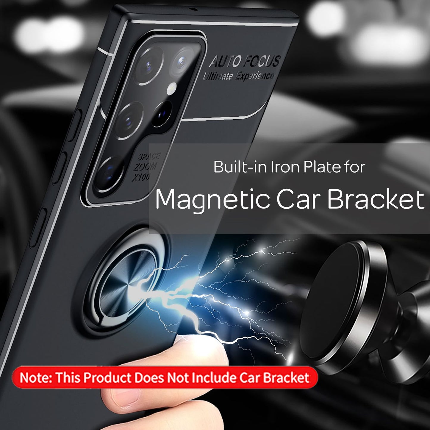 NALIA Ring Case for Samsung Galaxy S22 Ultra