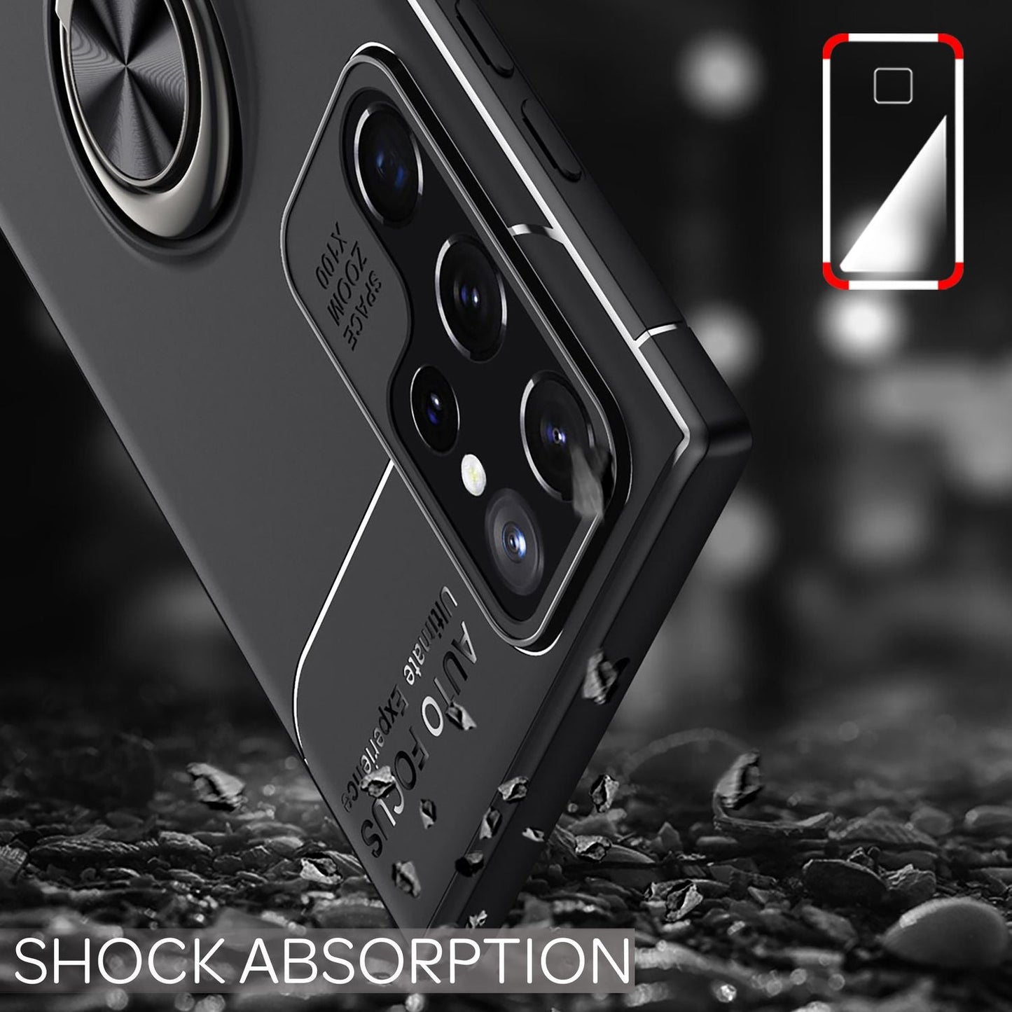 NALIA Ring Case for Samsung Galaxy S22 Ultra