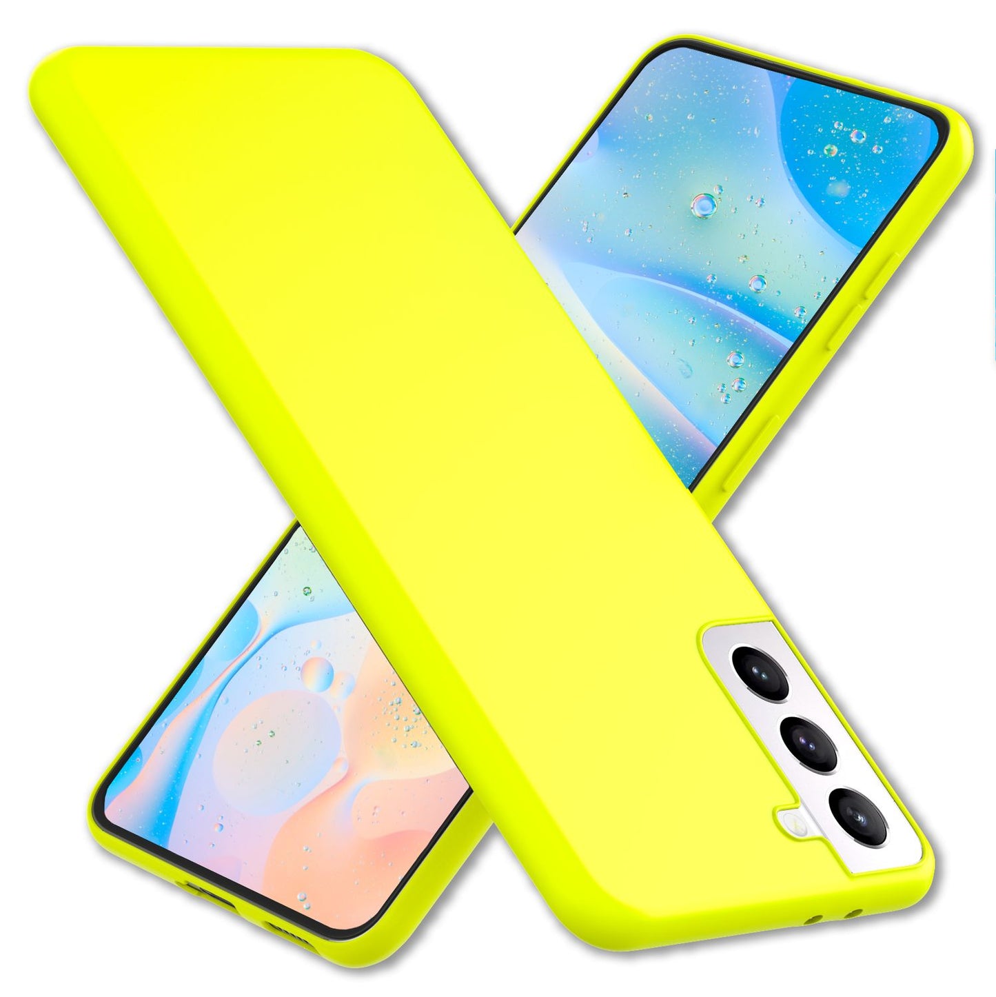 NALIA litríkt neon sílikonhulstur fyrir Samsung Galaxy S22