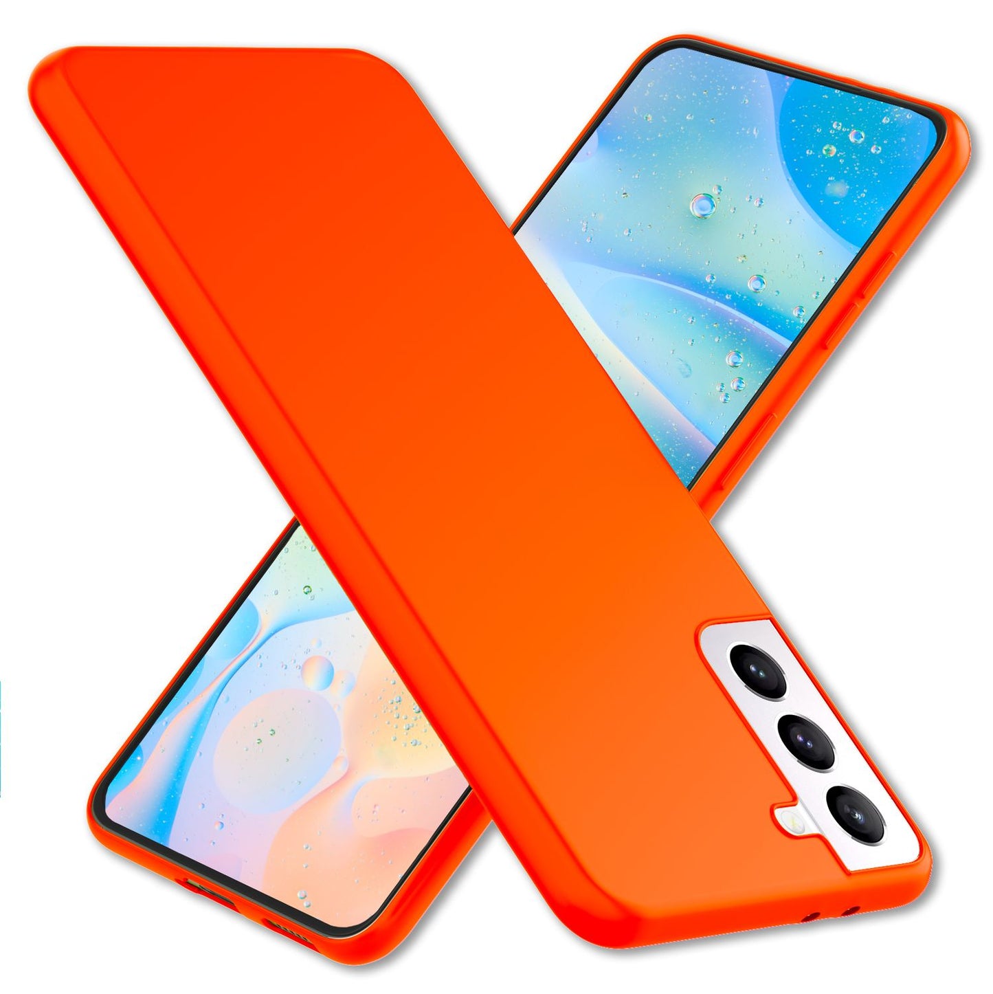 NALIA Colorful Neon Silicone Case for Samsung Galaxy S22 Plus, Intense Color, Non-Slip, Velvety Soft Rubberized, Protective Phone Case