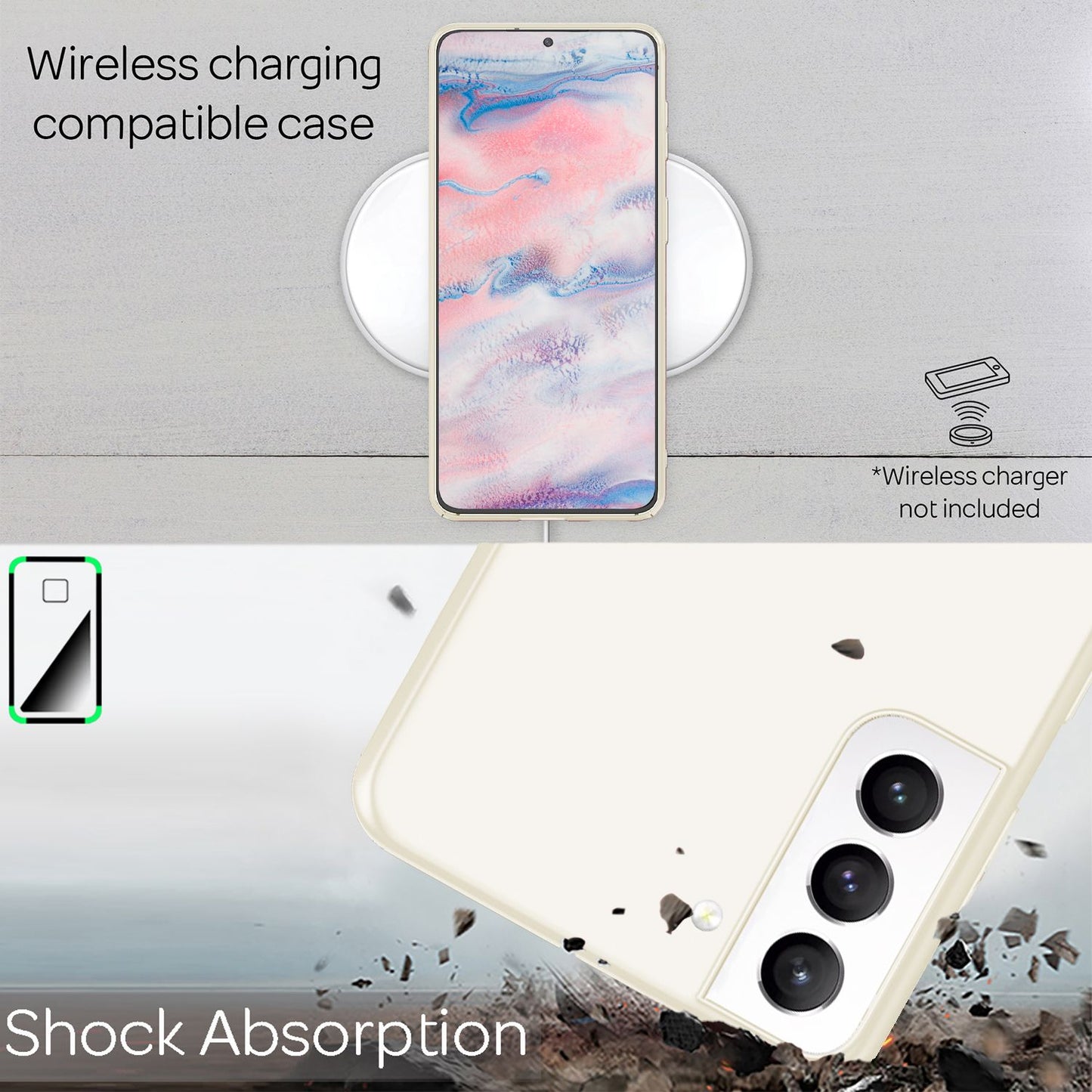 NALIA Ultra-Thin Hard Case for Samsung Galaxy S22 Plus