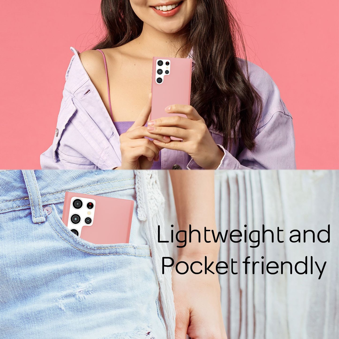 NALIA Ultraþunnt hart hulstur fyrir Samsung Galaxy S22 Ultra, fingrafaravarnandi, silkimjúkt, matt, hálkuvörn, extra létt 0,5 mm þunnt, hart hlífðarhulstur