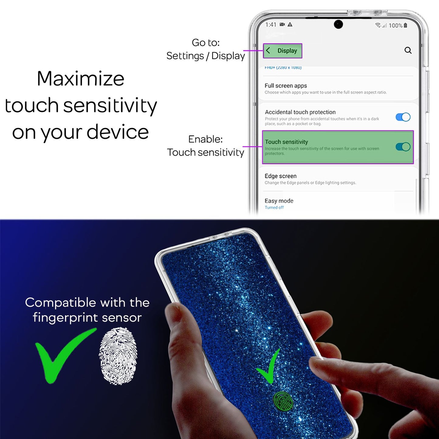 Clear Protective Case for Samsung Galaxy S22 - 360° Phone Case Hard Case Smartphone