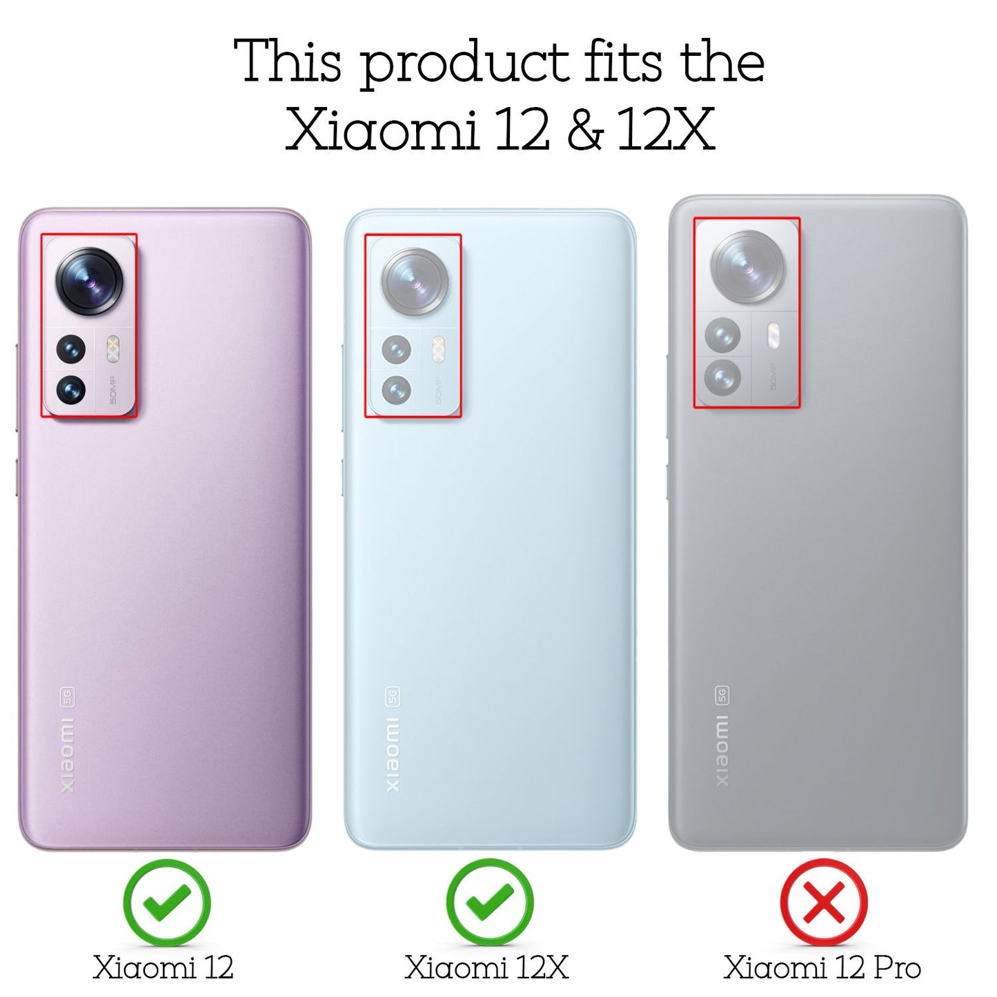 Glært sílikonhulstur fyrir Xiaomi 12/ Xiaomi 12X - Sílikon símahulstur