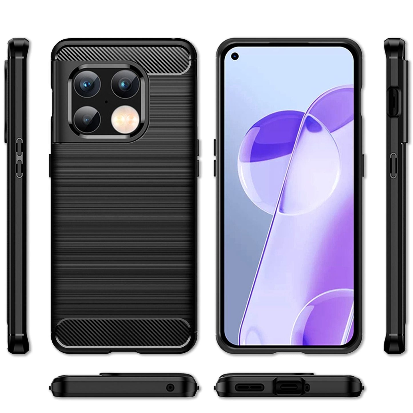 Carbon Look Case for OnePlus 10 Pro - Phone Case Smartphone TPU Silicone Cover