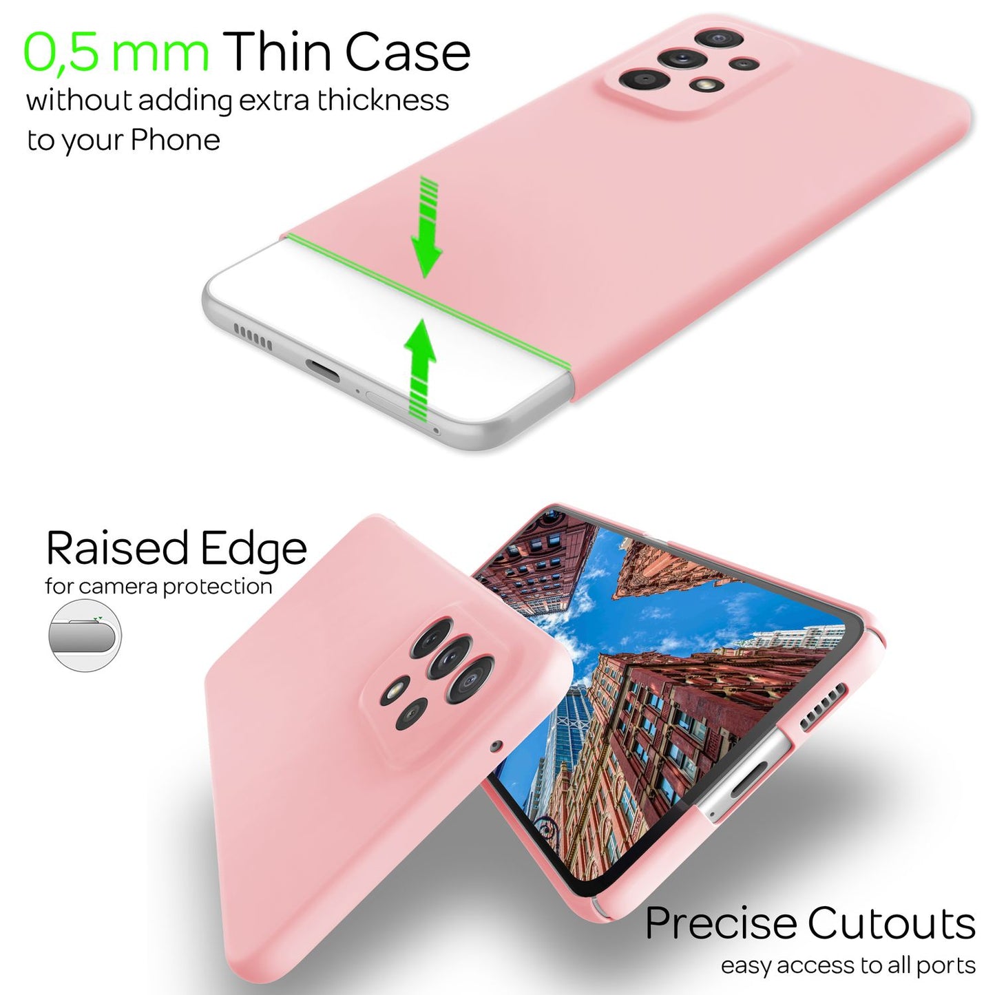 Ultra-thin hard case for Samsung Galaxy A53 - Slim-fit matte phone case