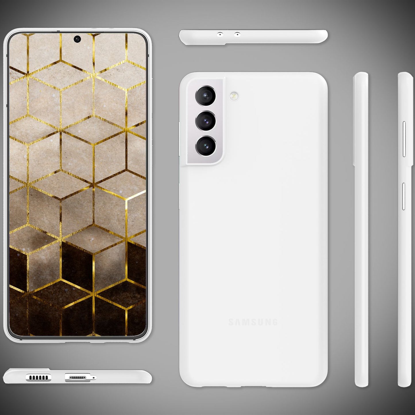 For Samsung Galaxy S22 - Extra Thin Hard Case Ultra Slim Phone Case Matte Cover