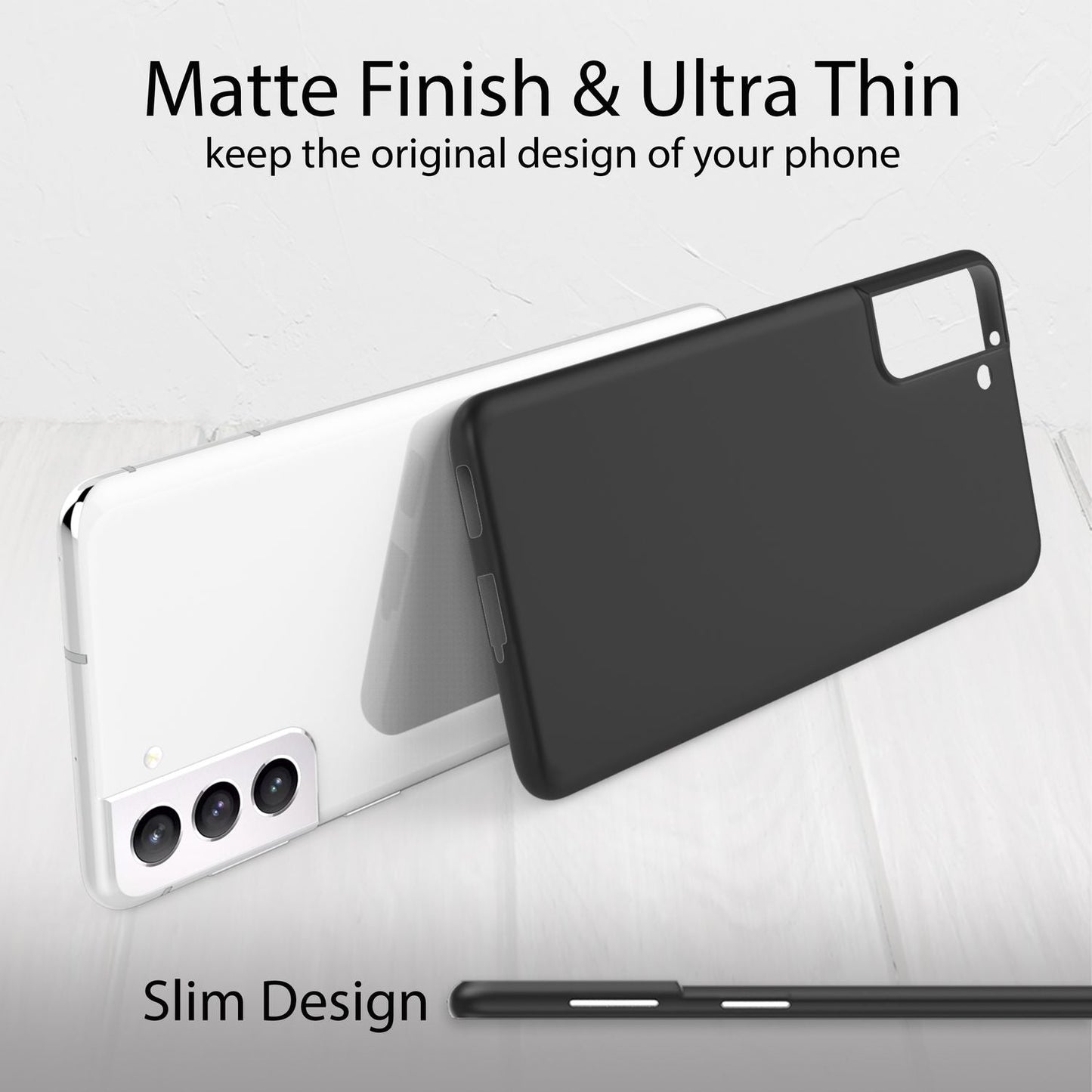 For Samsung Galaxy S22 Plus - Extra Thin Hard Case Ultra Slim Phone Case Cover