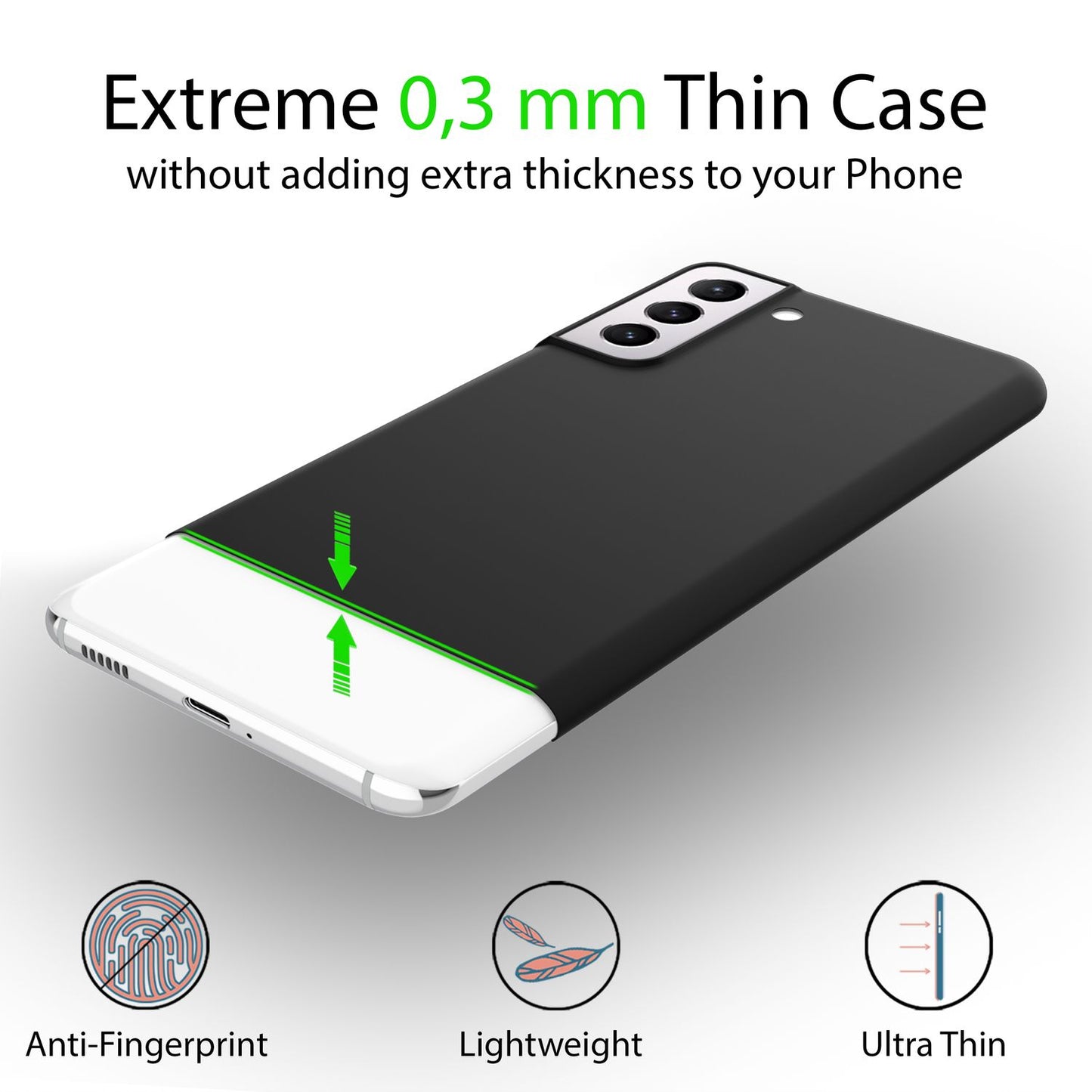 For Samsung Galaxy S22 Plus - Extra Thin Hard Case Ultra Slim Phone Case Cover