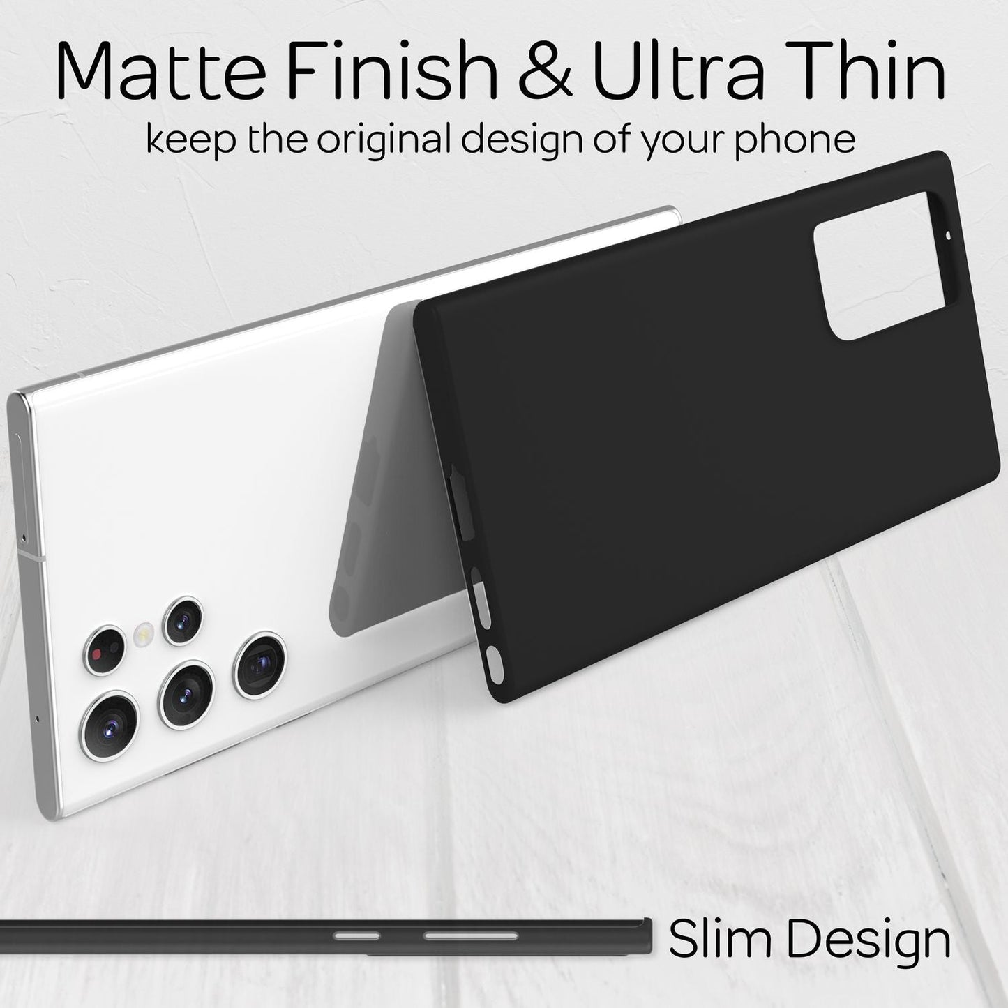 For Samsung Galaxy S22 Ultra - Extra Thin Hard Case Ultra Slim Phone Case Cover