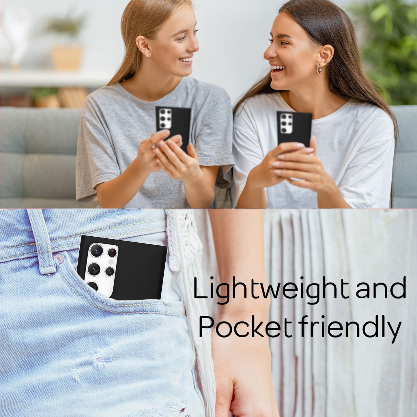 For Samsung Galaxy S22 Ultra - Extra Thin Hard Case Ultra Slim Phone Case Cover