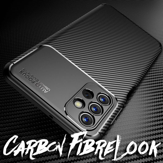 For Samsung Galaxy A13 - Carbon Look Phone Case Hard Case Cover
