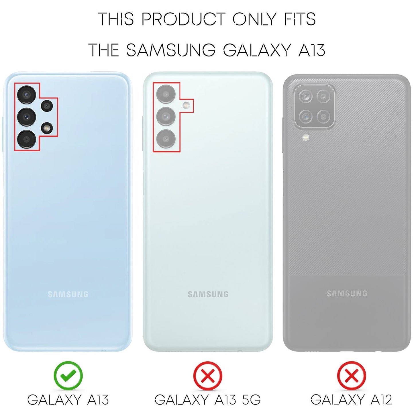 For Samsung Galaxy A13 - Carbon Look Phone Case Hard Case Cover