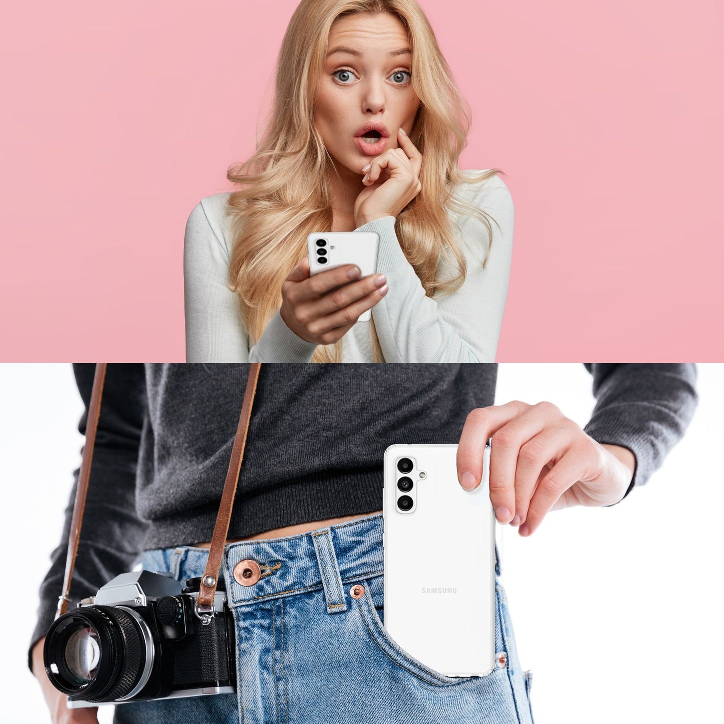 Case for Samsung Galaxy A13 5G, Clear, Anti-Yellowing, Scratch-Resistant Hard Case Protective Cover