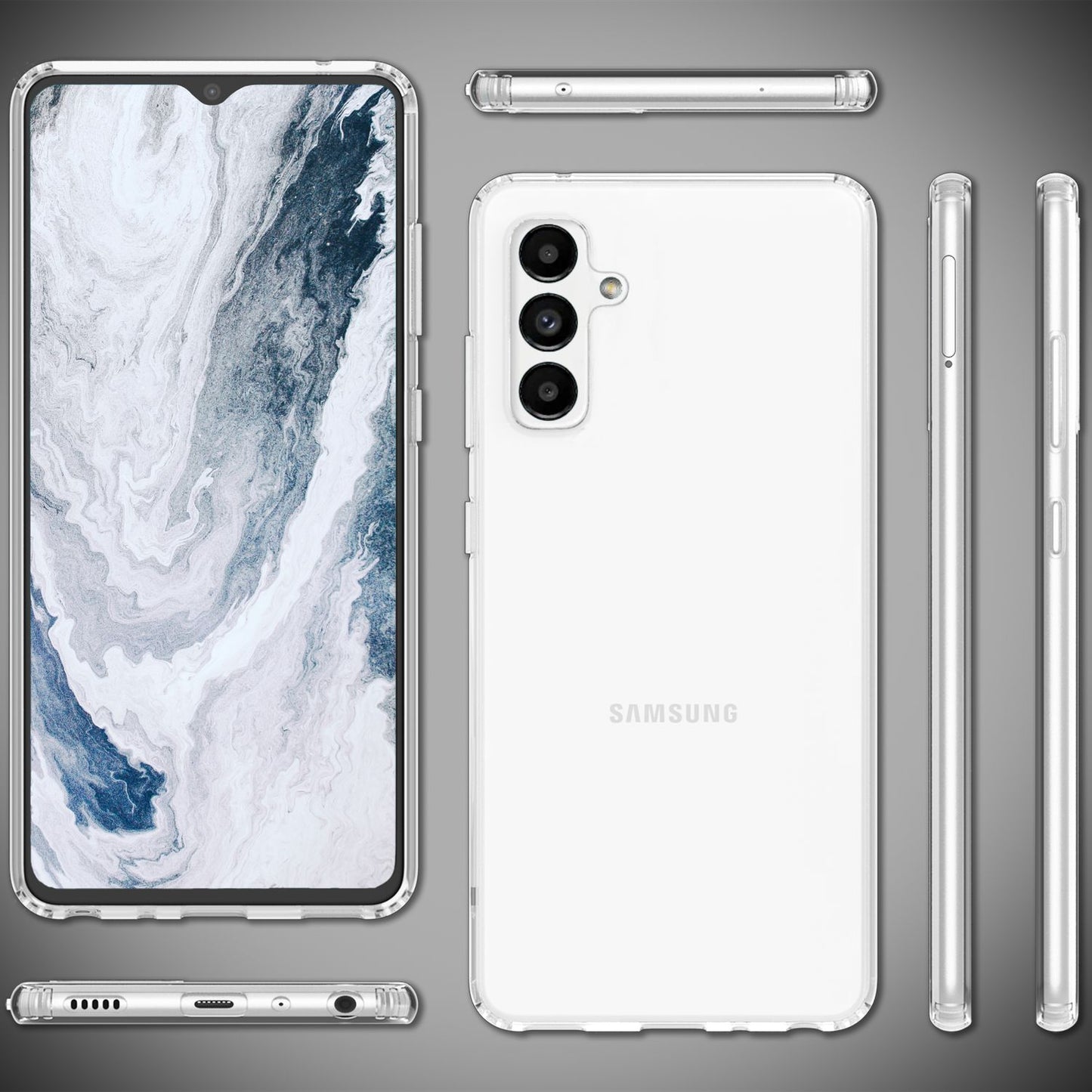 Case for Samsung Galaxy A13 5G, Clear, Anti-Yellowing, Scratch-Resistant Hard Case Protective Cover