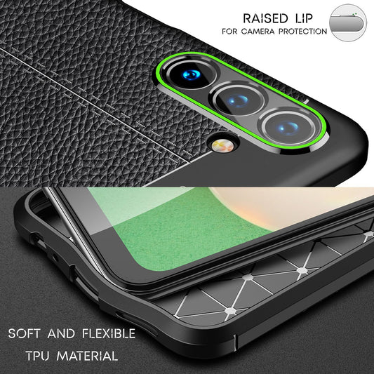 Hülle für Samsung Galaxy A13 5G Leder Look Cover Silikonhülle Case Schutzhülle