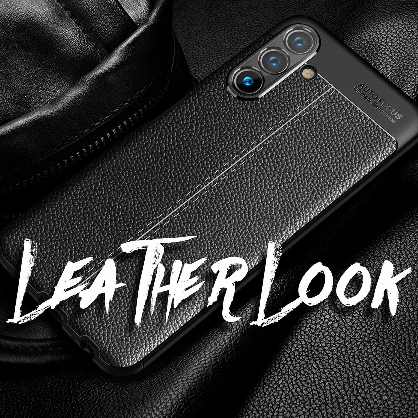 Case for Samsung Galaxy A13 5G, leather look cover, silicone case, protective cover