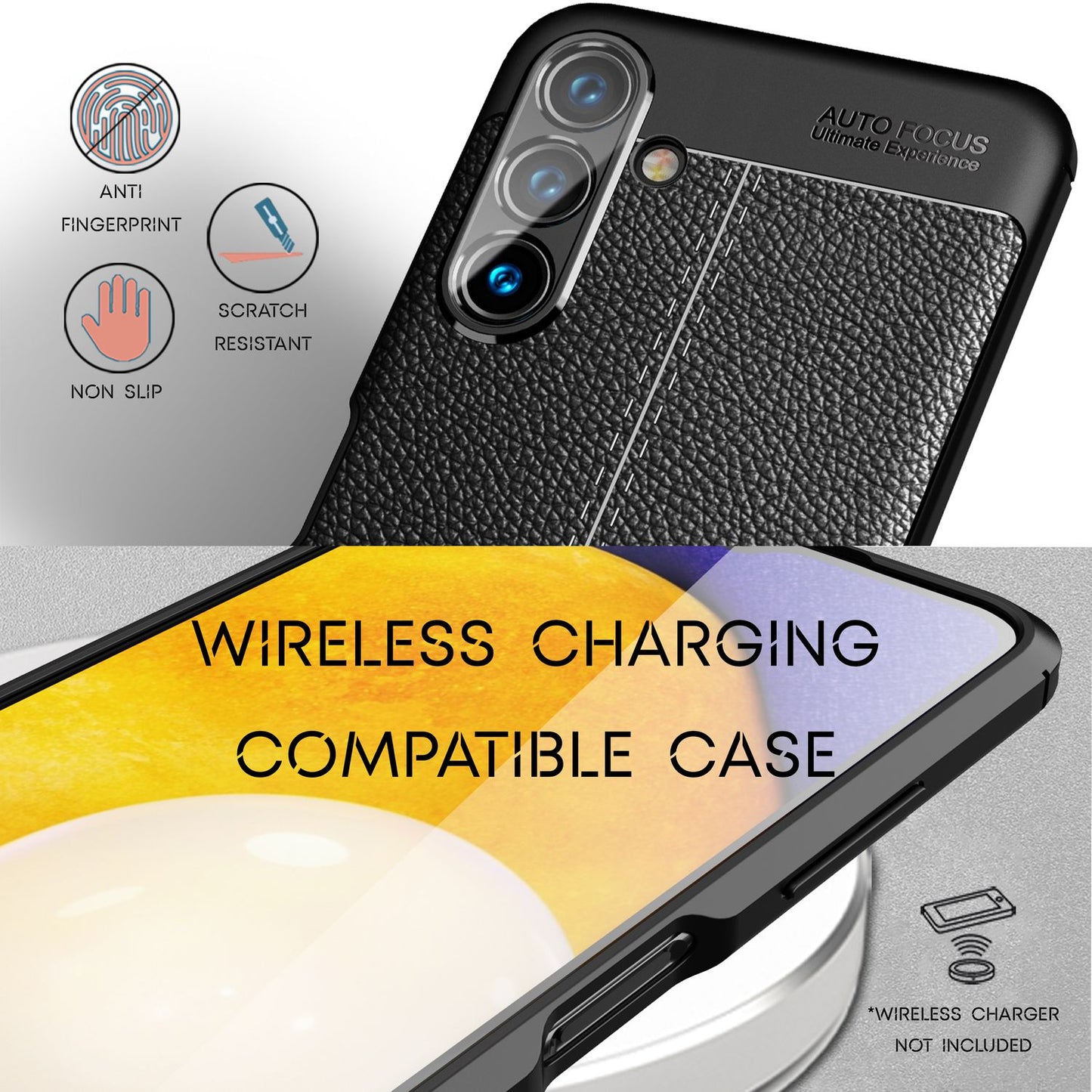 Case for Samsung Galaxy A13 5G, leather look cover, silicone case, protective cover