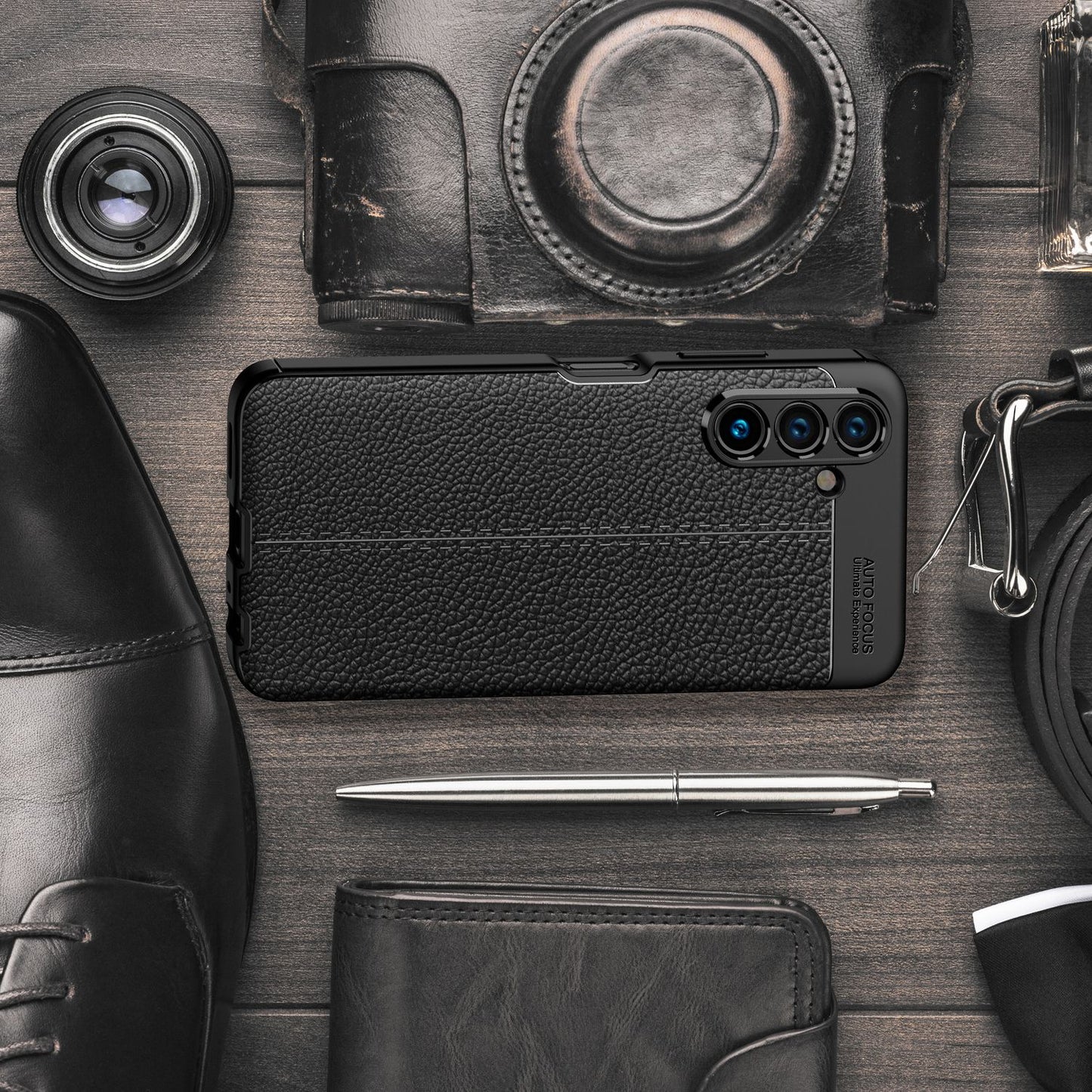 Case for Samsung Galaxy A13 5G, leather look cover, silicone case, protective cover