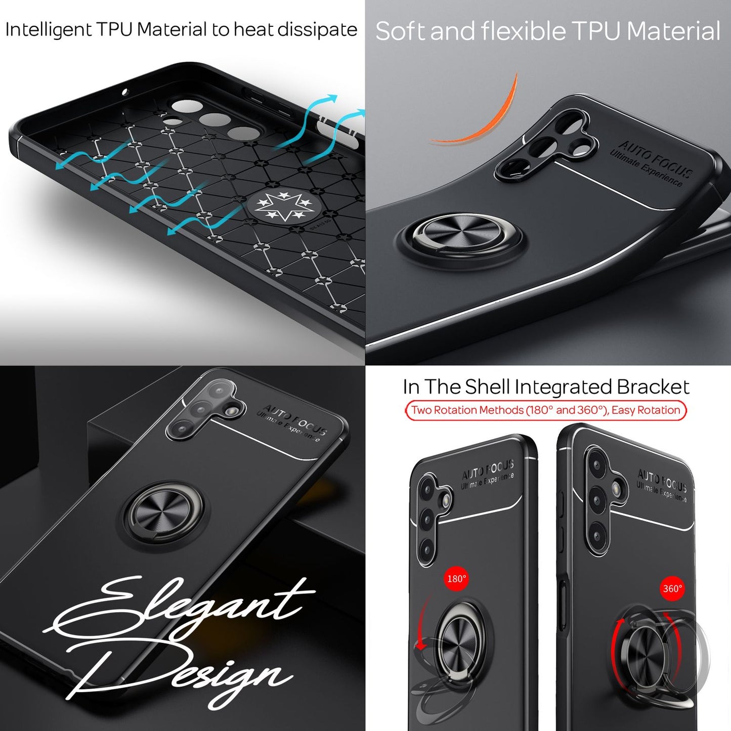 Case for Samsung Galaxy A13 5G Ring Case Stand Cover Protective Case