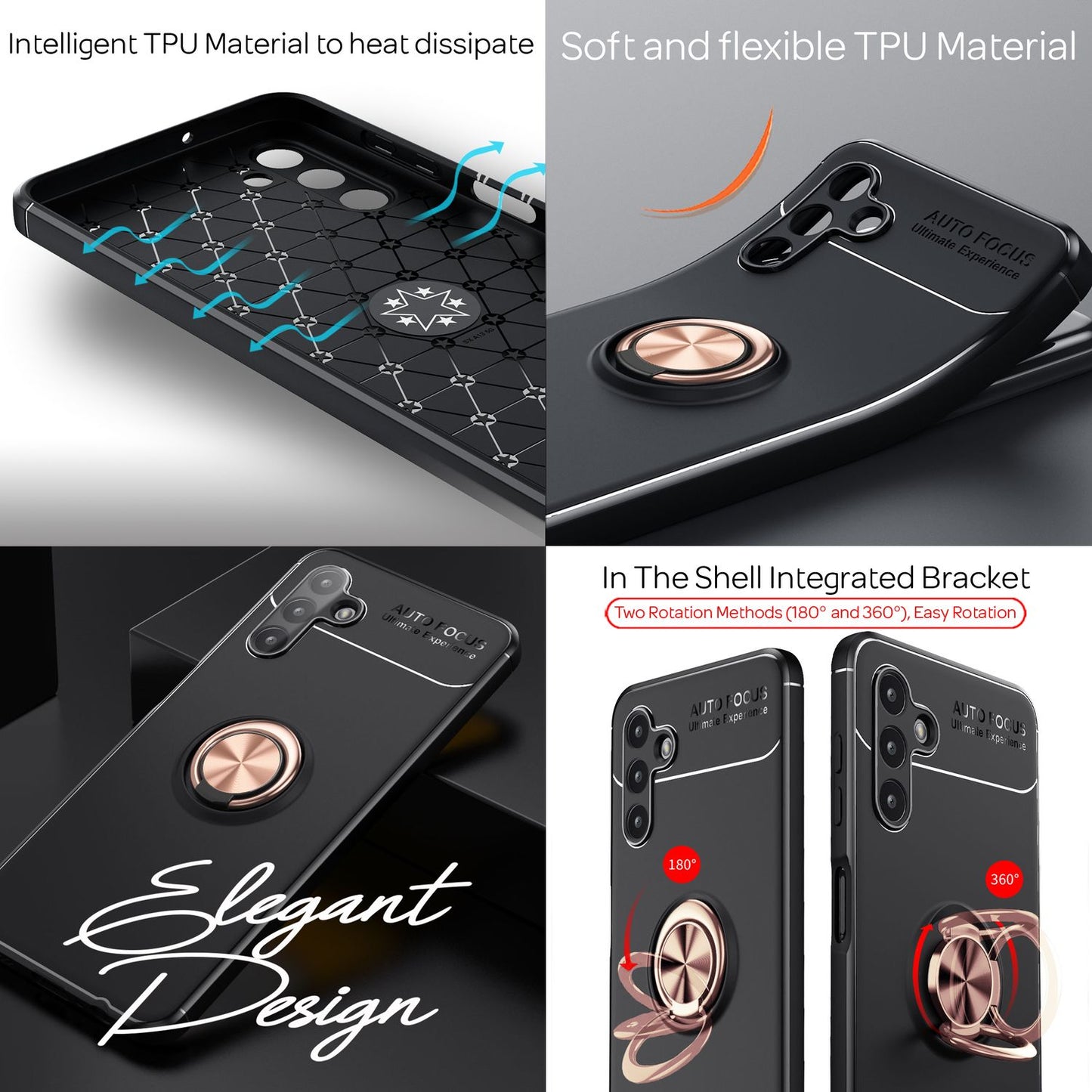 Case for Samsung Galaxy A13 5G Ring Case Stand Cover Protective Case