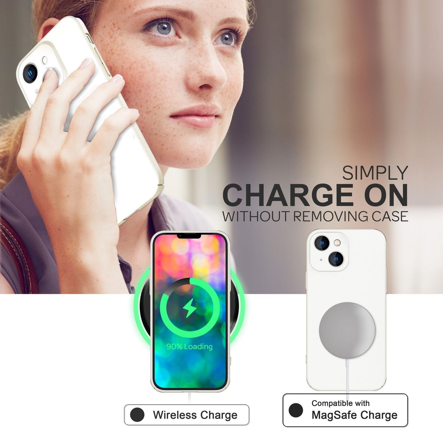 Slim hard case for iPhone 14, protective cover 0.5mm slim phone cover, non-slip