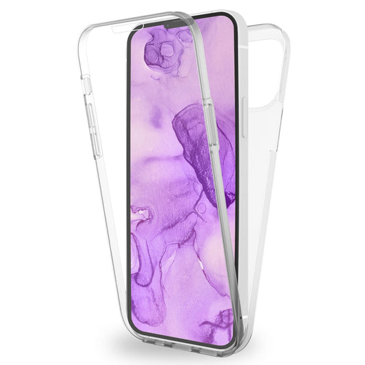 360° Case for iPhone 14 Plus - Clear Transparent Full Cover Case with Display Protection