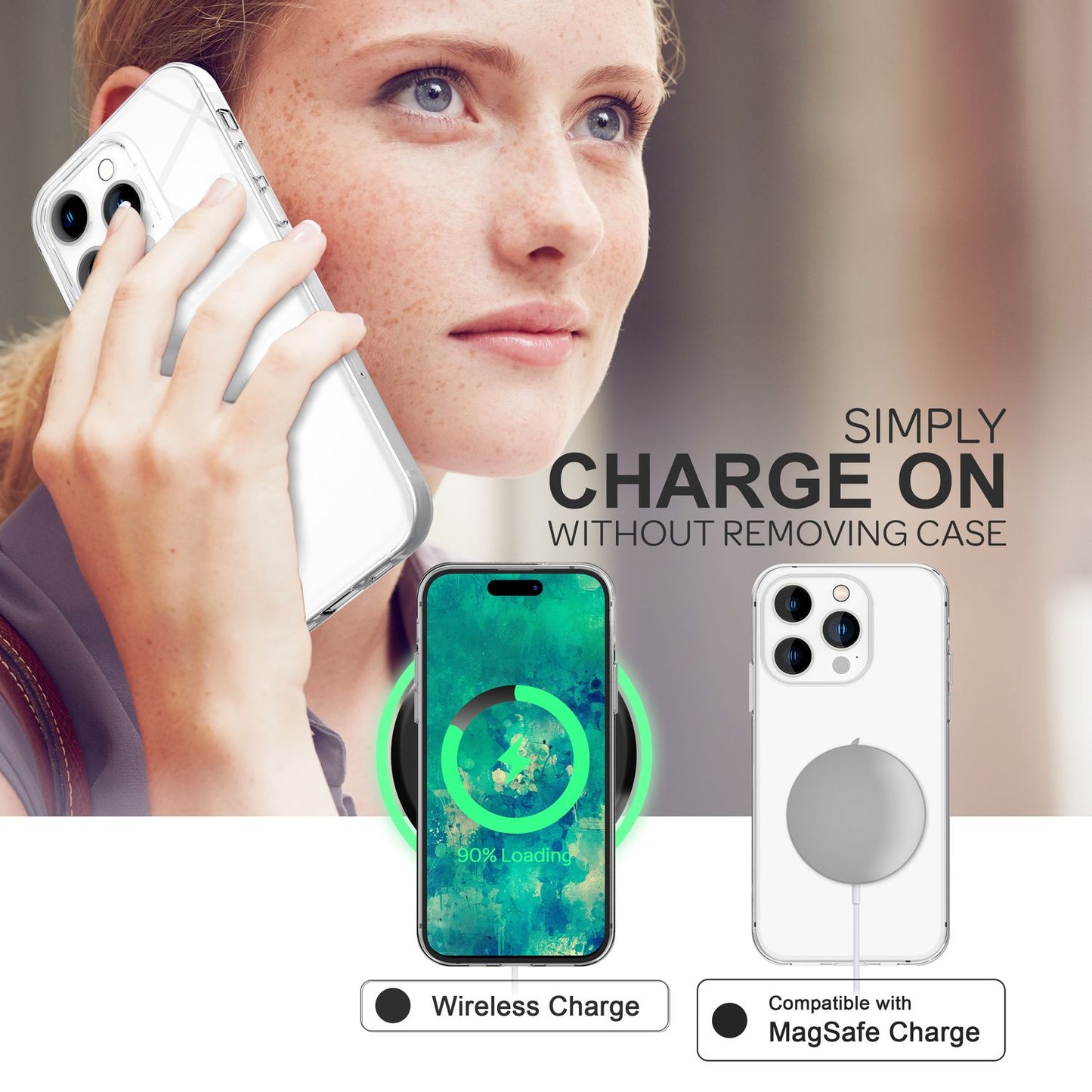 Case for iPhone 14 Pro Max - Clear Transparent Anti-Yellowing Phone Case