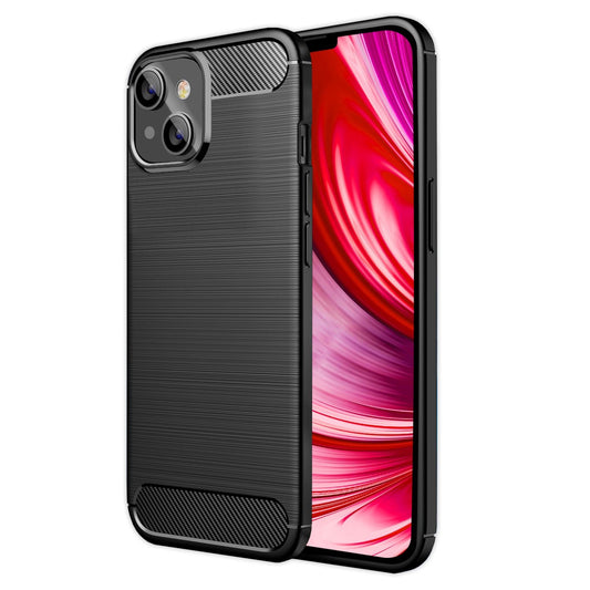 For iPhone 14 Plus Case Carbon Look Black Non-Slip Phone Case Protective Case
