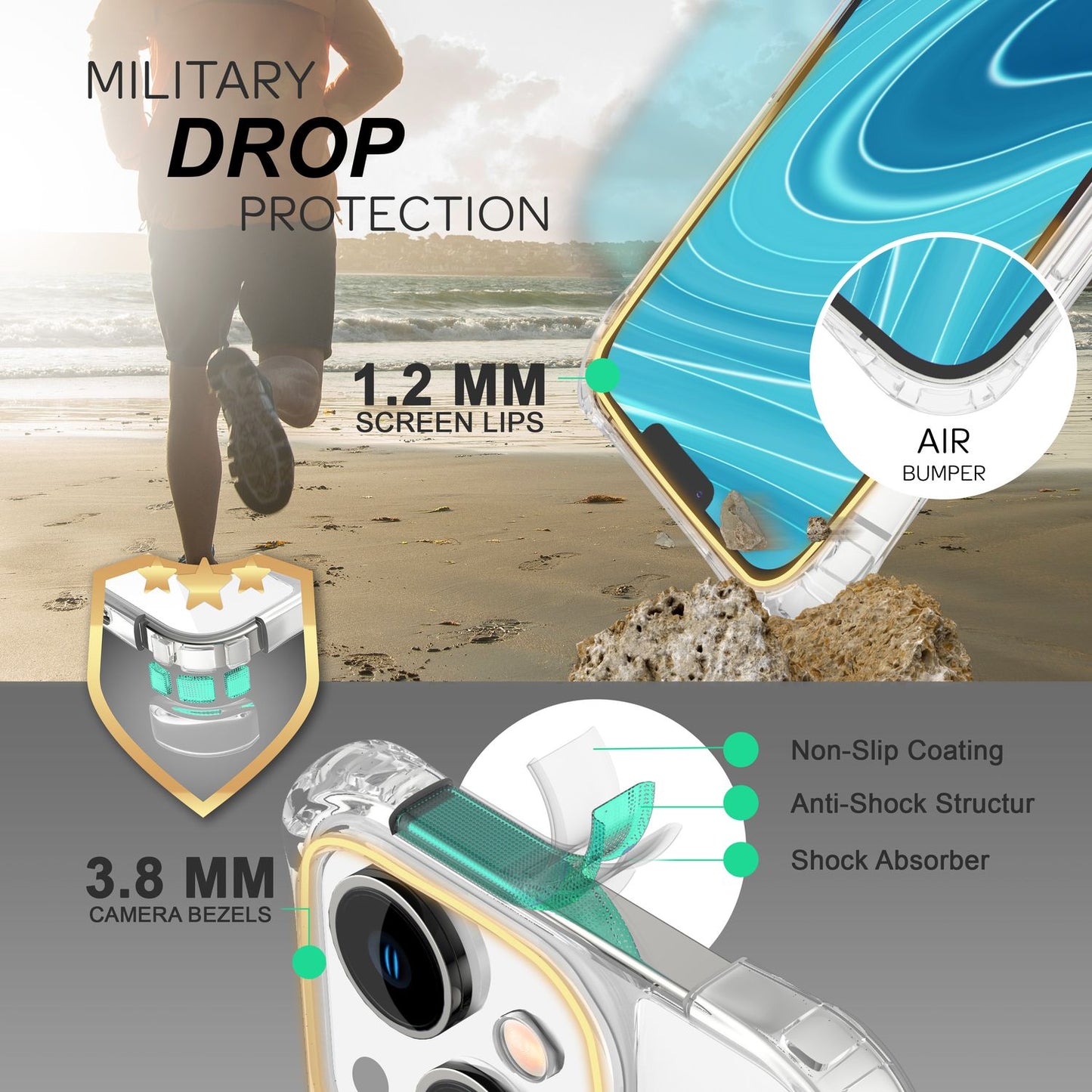 Für iPhone 14 Plus Hülle mit Band Handyhülle Schnur Handykette Kordel Umhängen