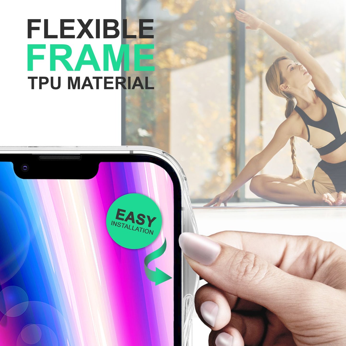 For iPhone 14 Plus Case Clear Transparent Crystal Cover