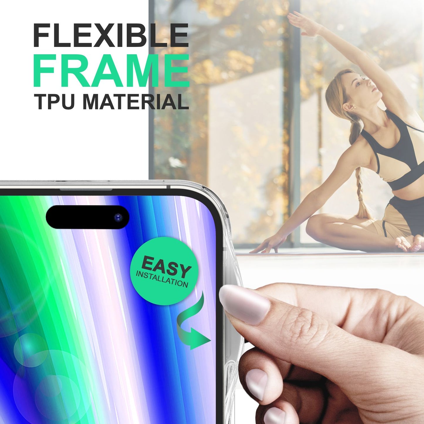 Case for iPhone 14 Pro - Matte Translucent Anti-Fingerprint Scratch-Resistant Cover