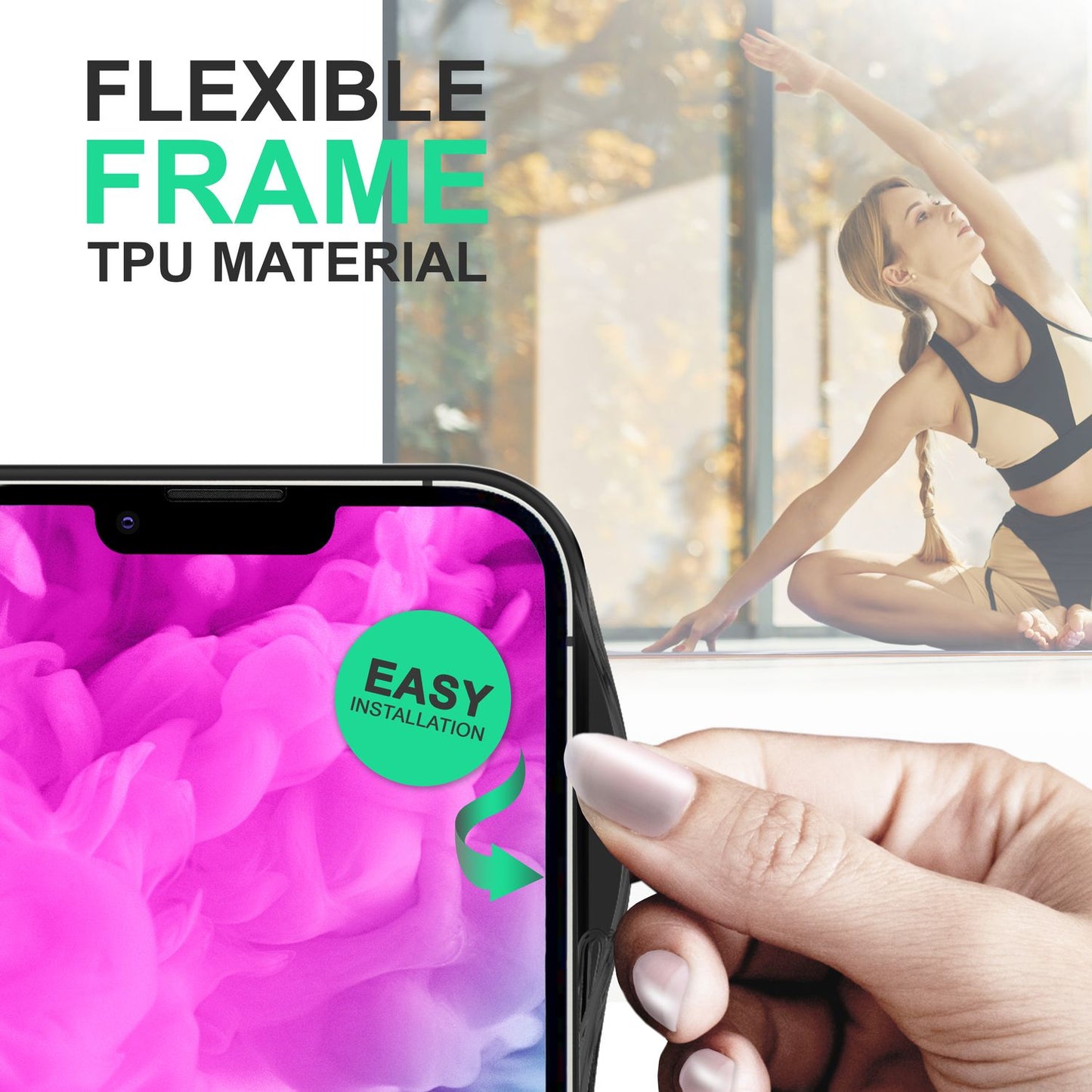 For iPhone 14 Plus Case Clear Hybrid Transparent Protective Frame Phone Case Cover