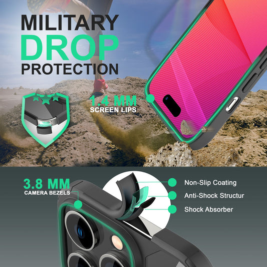 Hybrid Case for iPhone 14 Pro Max - Clear Transparent Acrylic Cover Protective Frame