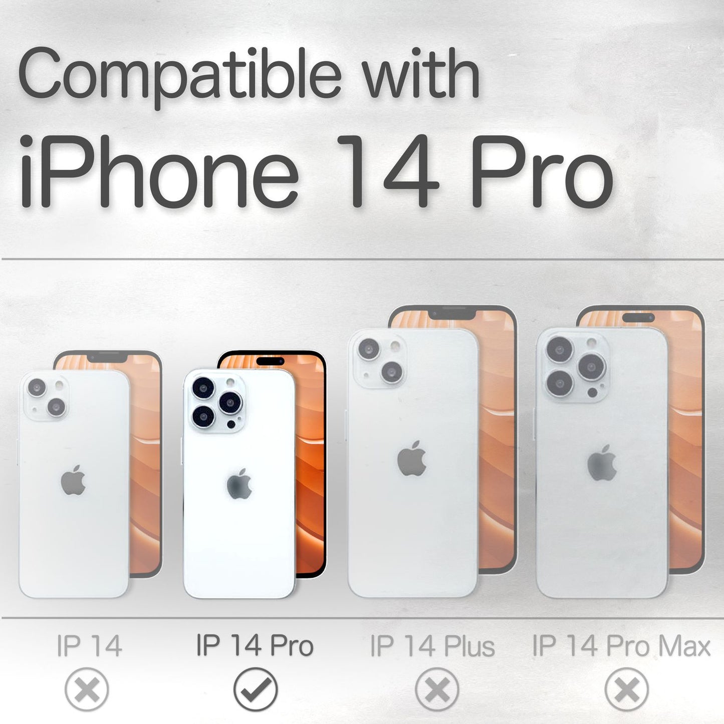 Leðurhulstur fyrir iPhone 14 Pro, RFID vörn, smelluhulstur, hlífðarhulstur