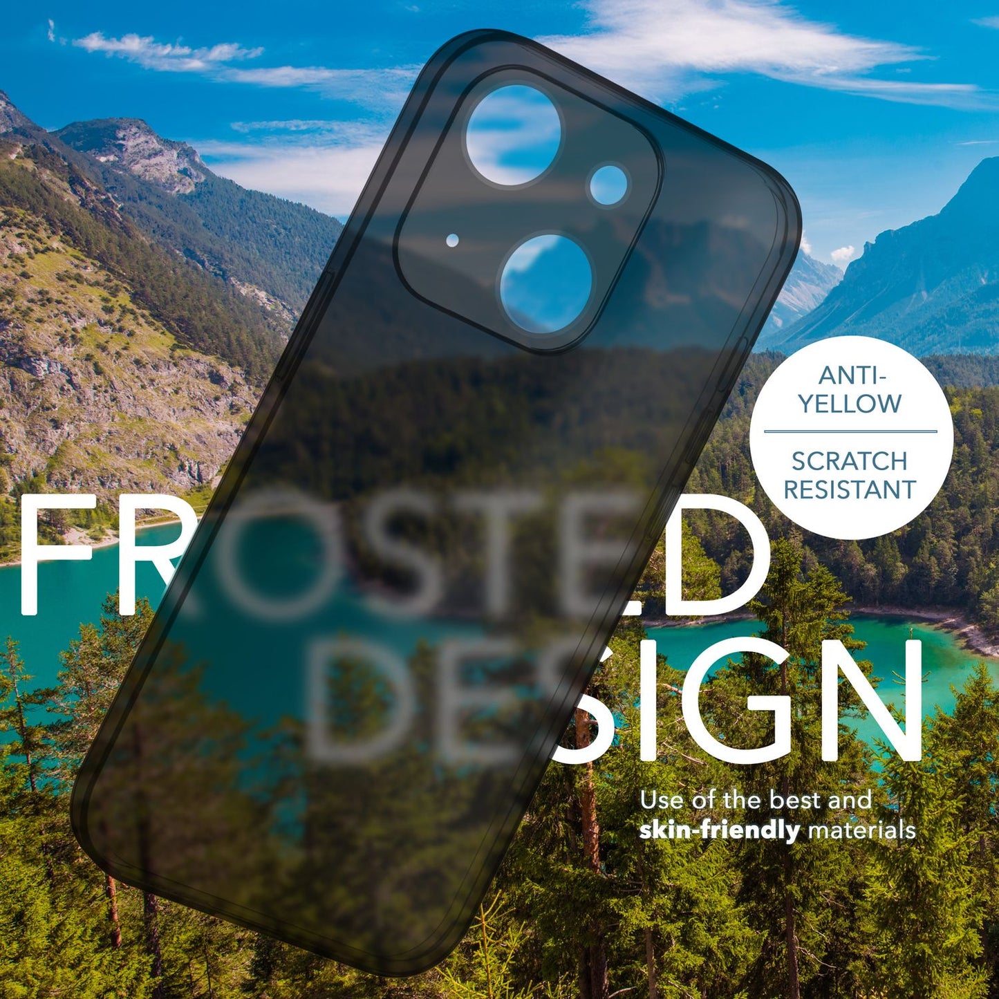 Ofurþunnt hulstur fyrir iPhone 14, þunnt 0,3 mm gegnsætt hlífðarhulstur fyrir síma